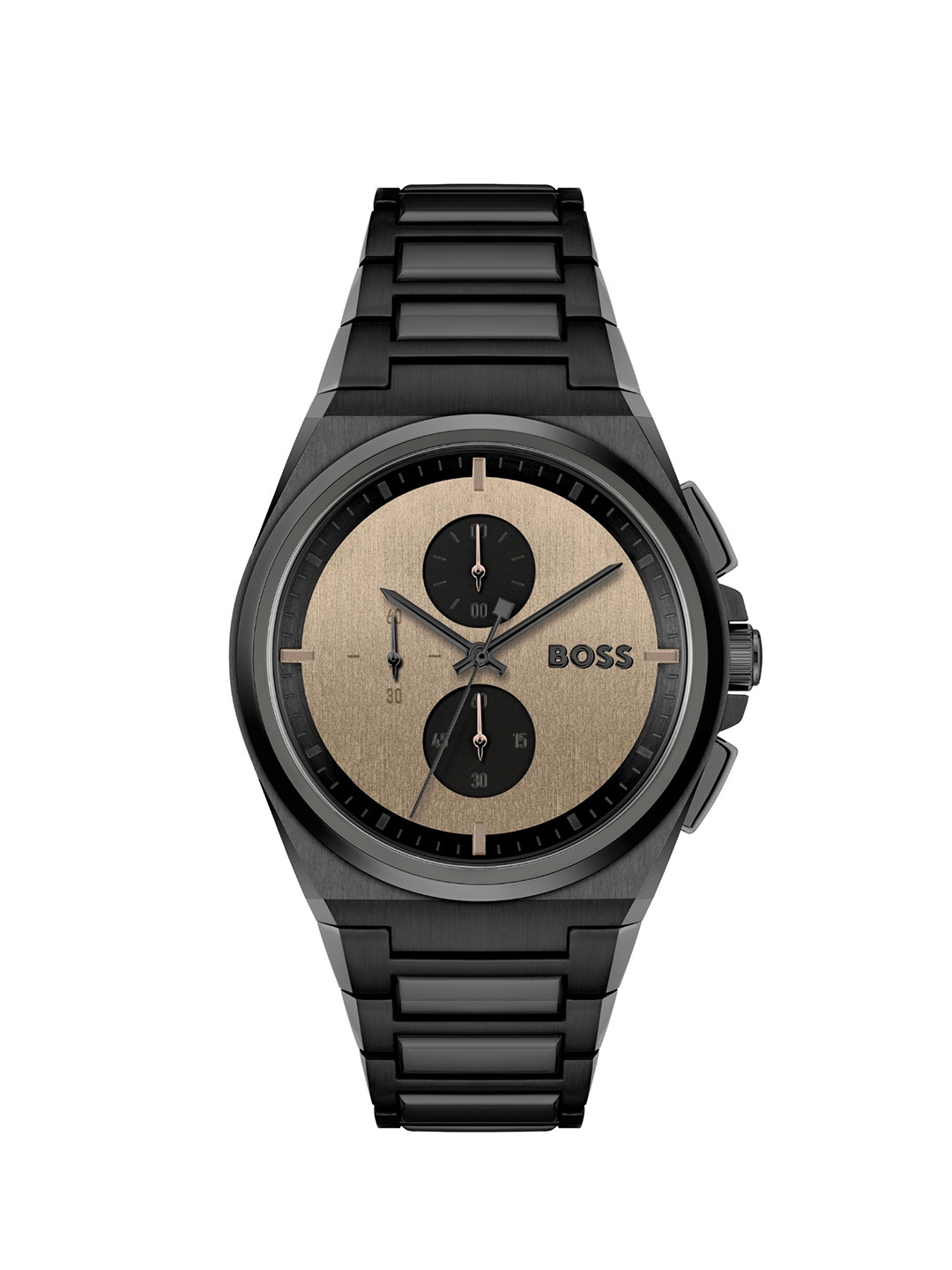 

Hugo Boss Men Bracelet Style Straps Analogue Chronograph Watch 1514043, Brown