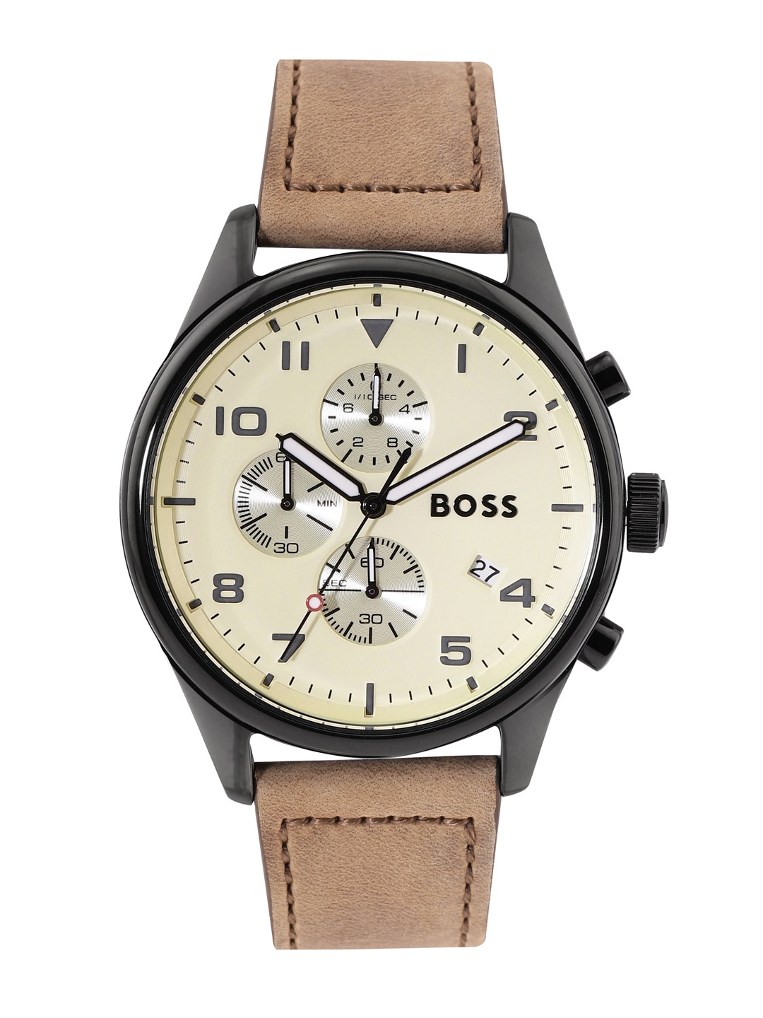 

Hugo Boss Men View Chronograph Analogue Watch 1513990, Off white