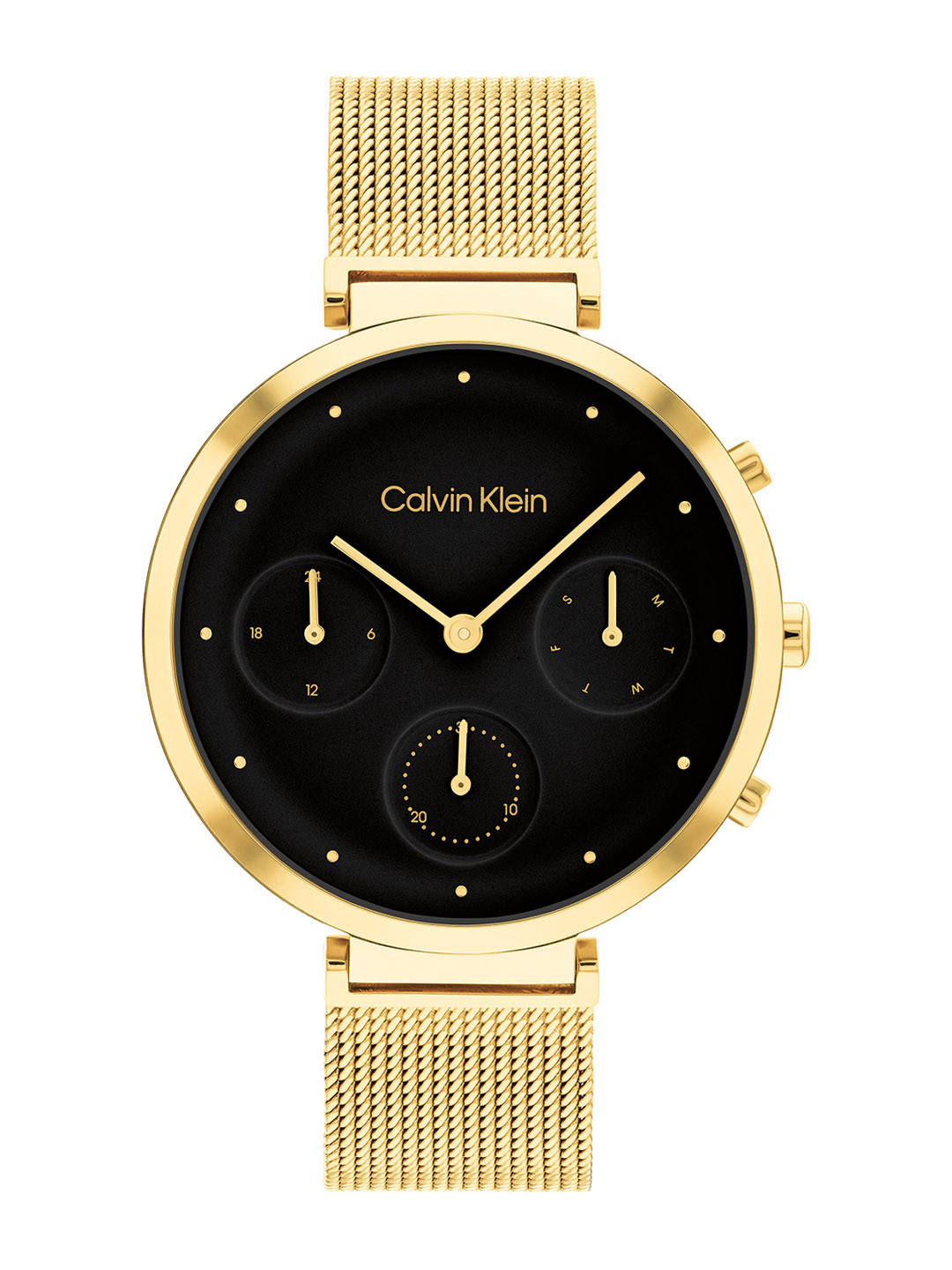 

Calvin Klein Women Minimalistic T-Bar Analogue Watch 25200287, Black