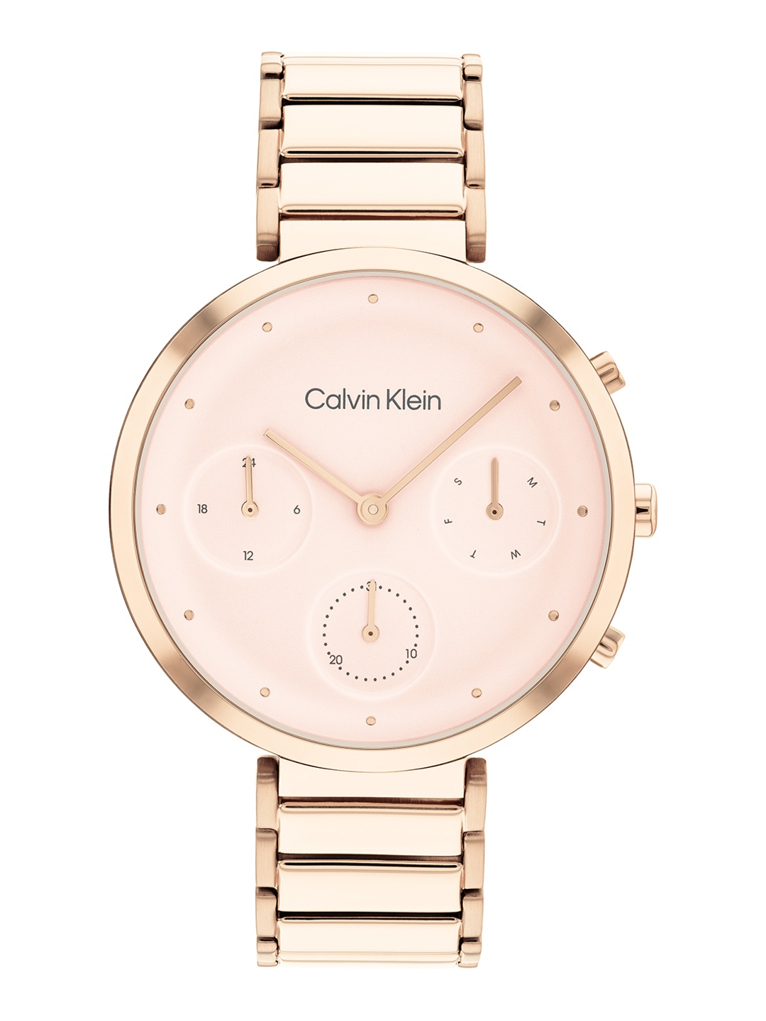 

Calvin Klein Women Minimalistic T-Bar Analogue Watch 25200283, Off white