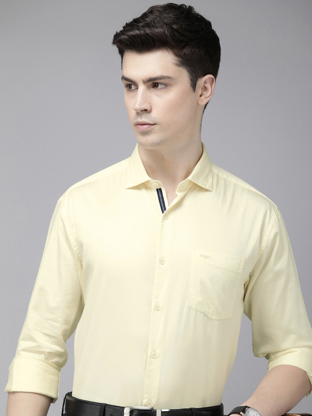 

Park Avenue Slim Fit Pure Cotton Casual Shirt, Yellow