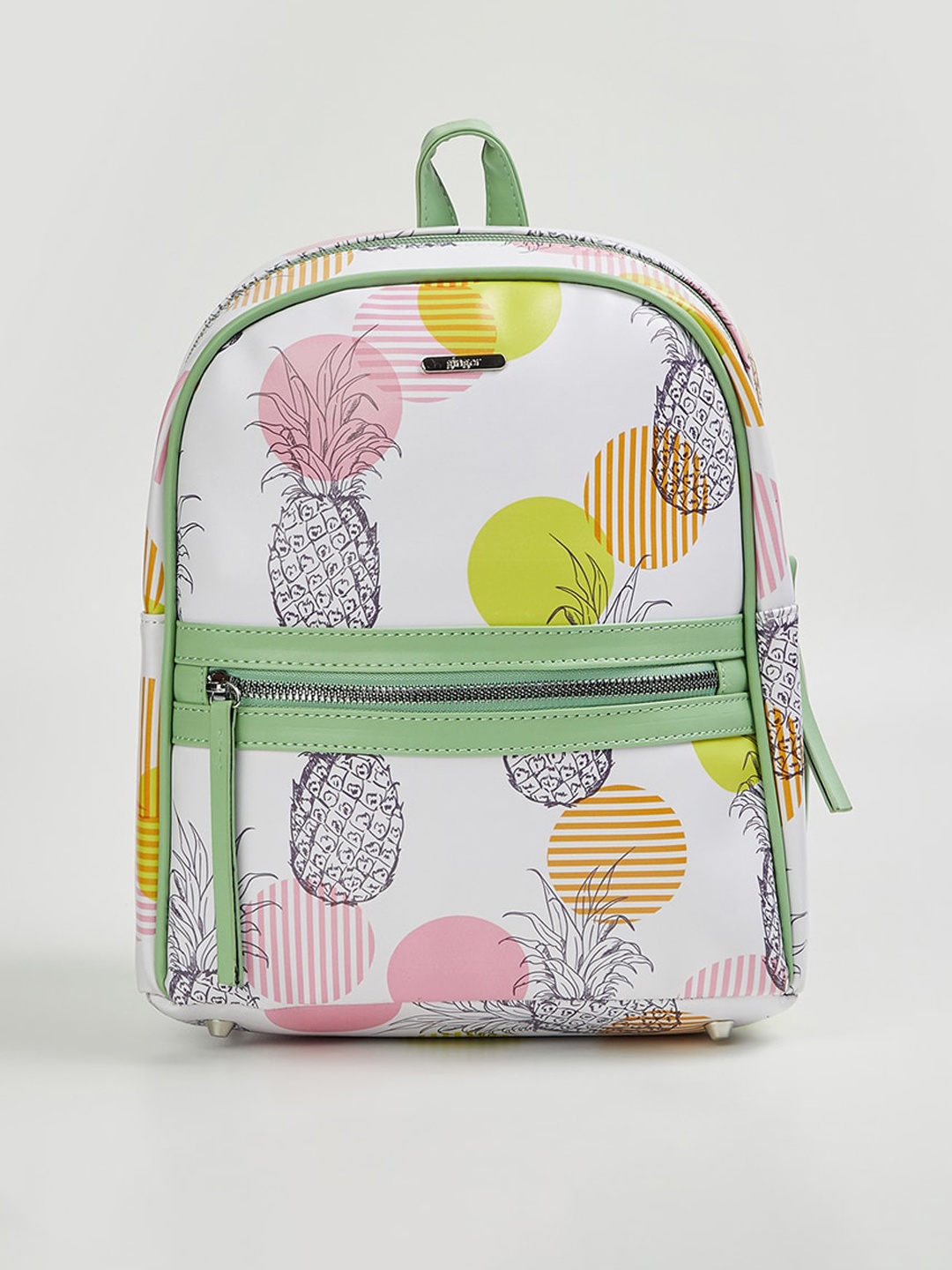 

Ginger by Lifestyle Graphic Printed Non-Padded Backpack, White