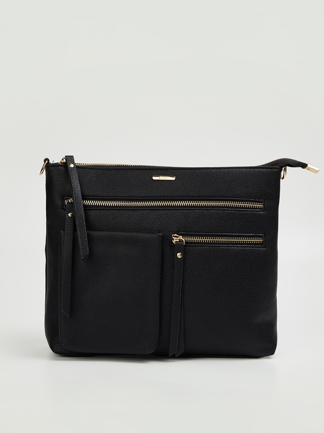 

Ginger by Lifestyle Women Structured Sling Bag, Black