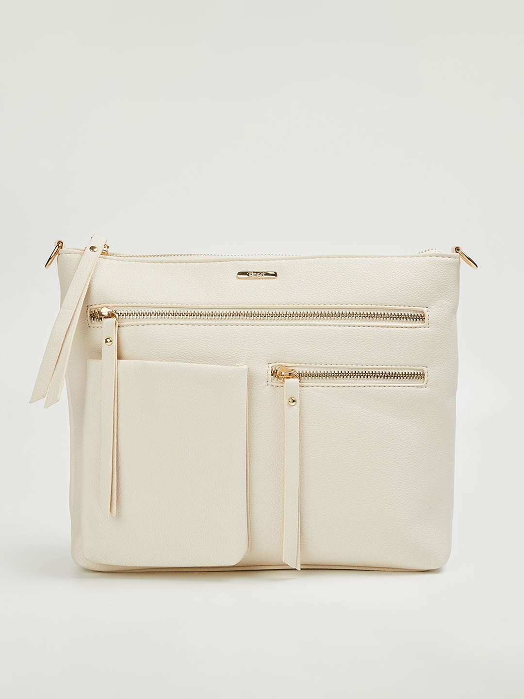 

Ginger by Lifestyle Structured Sling Bag, White