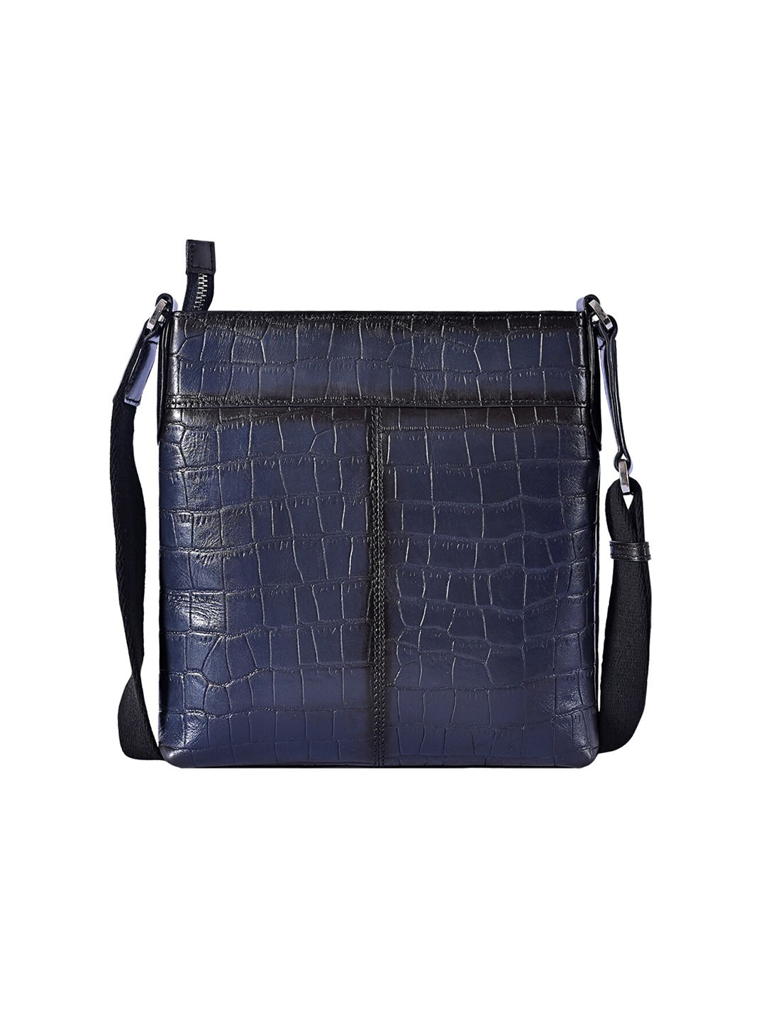 

Eske Unisex Textured Messenger Bag, Navy blue