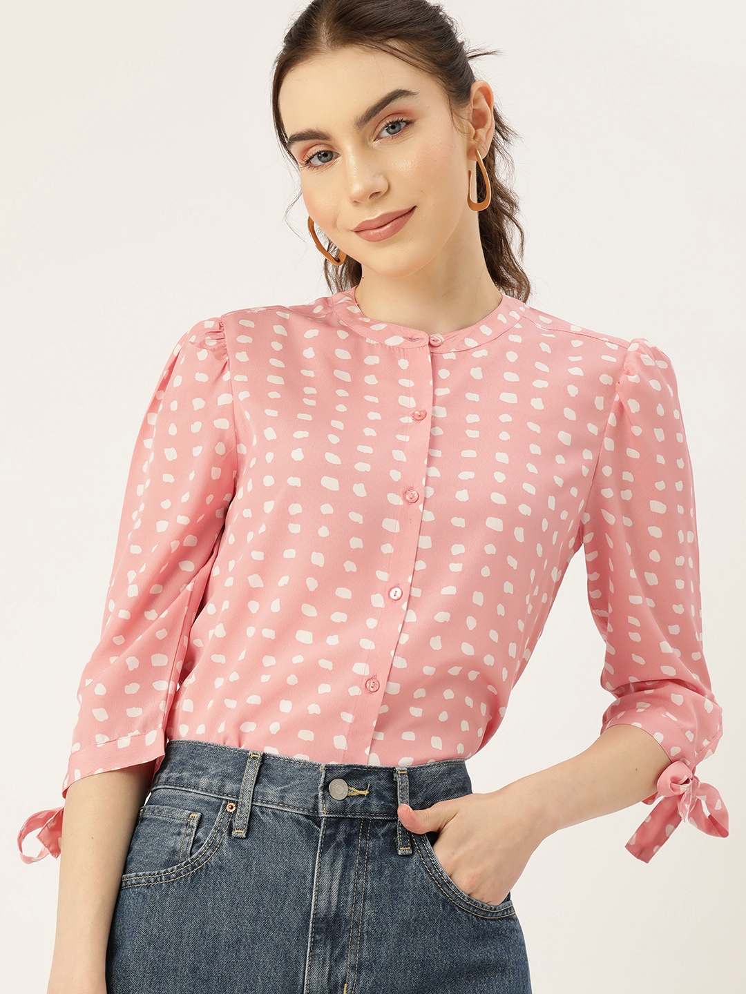 

DressBerry Printed Top, Pink