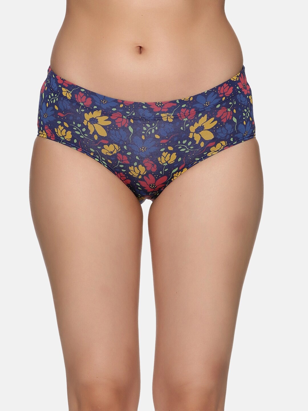 

Tailor & Circus Floral Printed Pure Soft Anti-Bacterial Hipster Briefs, Blue