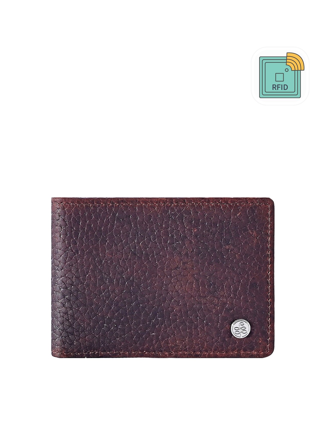 

Eske Men Textured Leather RFID Water Resistant Money Clip, Brown