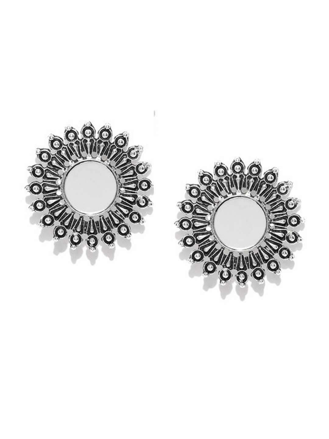 

Infuzze Silver-Plated Contemporary Stud Earrings