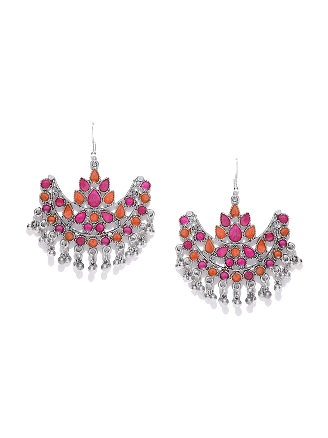 

Infuzze Silver-Plated Contemporary Drop Earrings