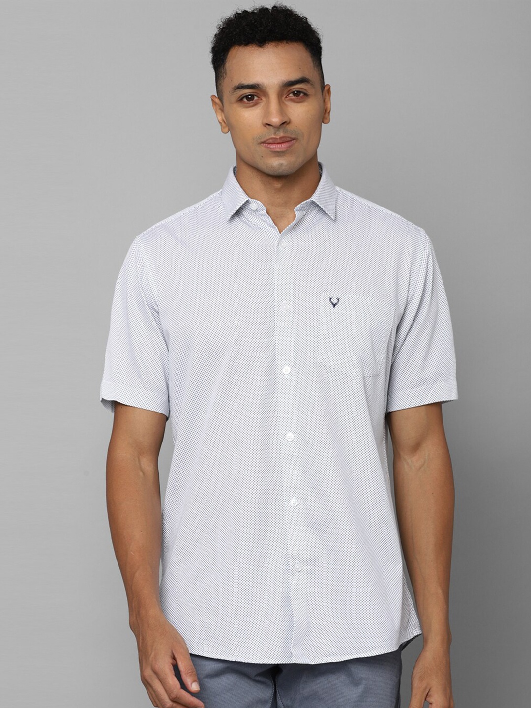 

Allen Solly Slim Fit Printed Casual Shirt, Blue