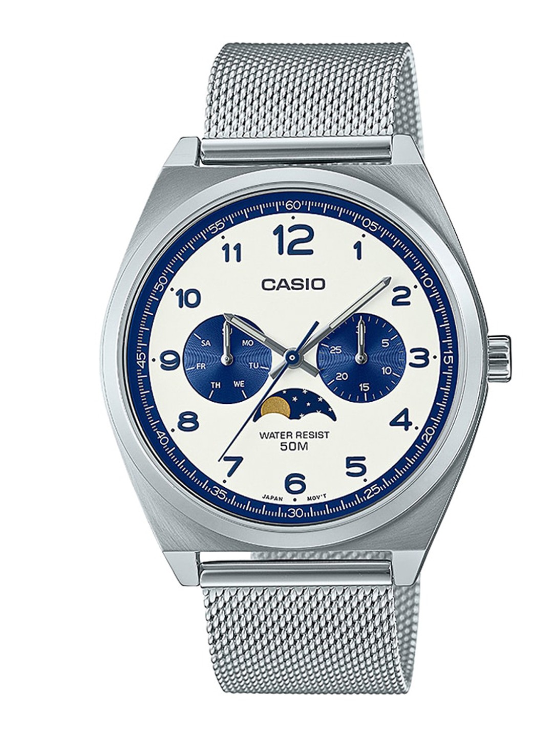 

CASIO Men Bracelet Style Straps Analogue Watch A2180, White