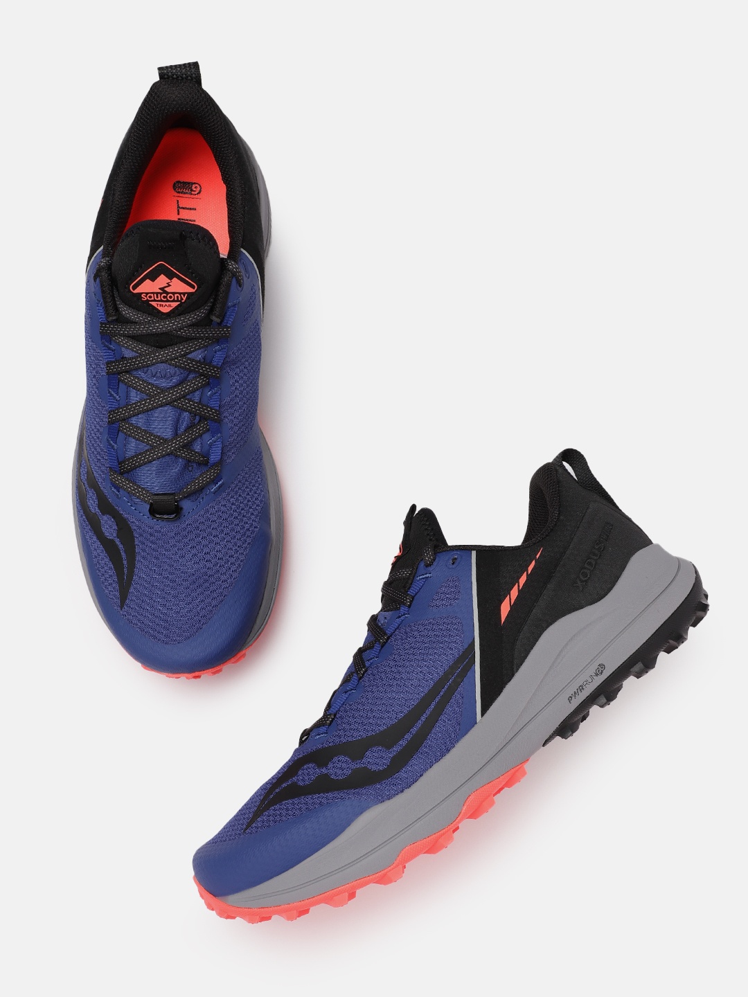 

saucony Men Woven Design XODUS ULTRA Running Shoes, Blue