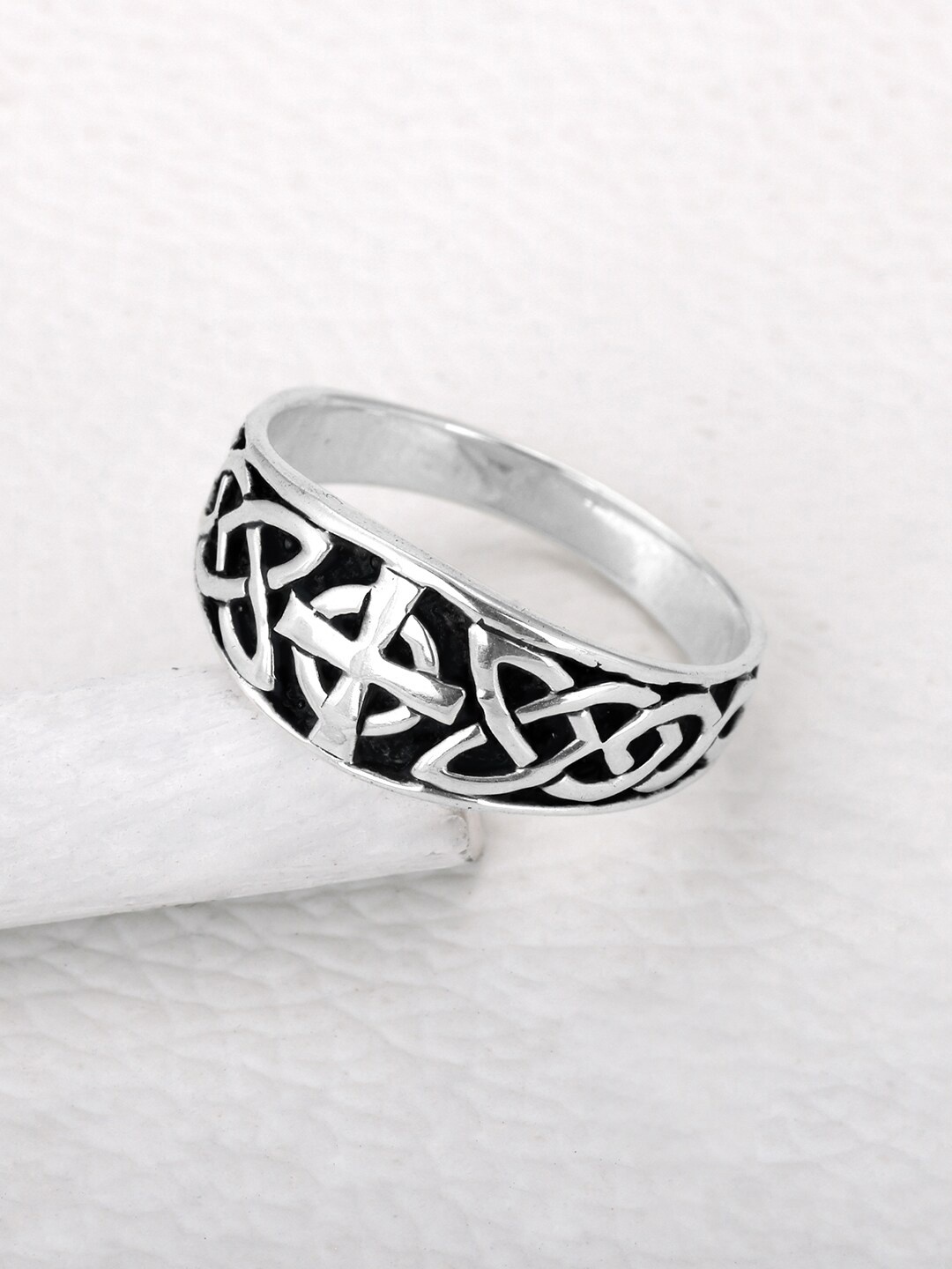 

GIVA Men 925 Sterling Silver Silver-Plated Finger Ring