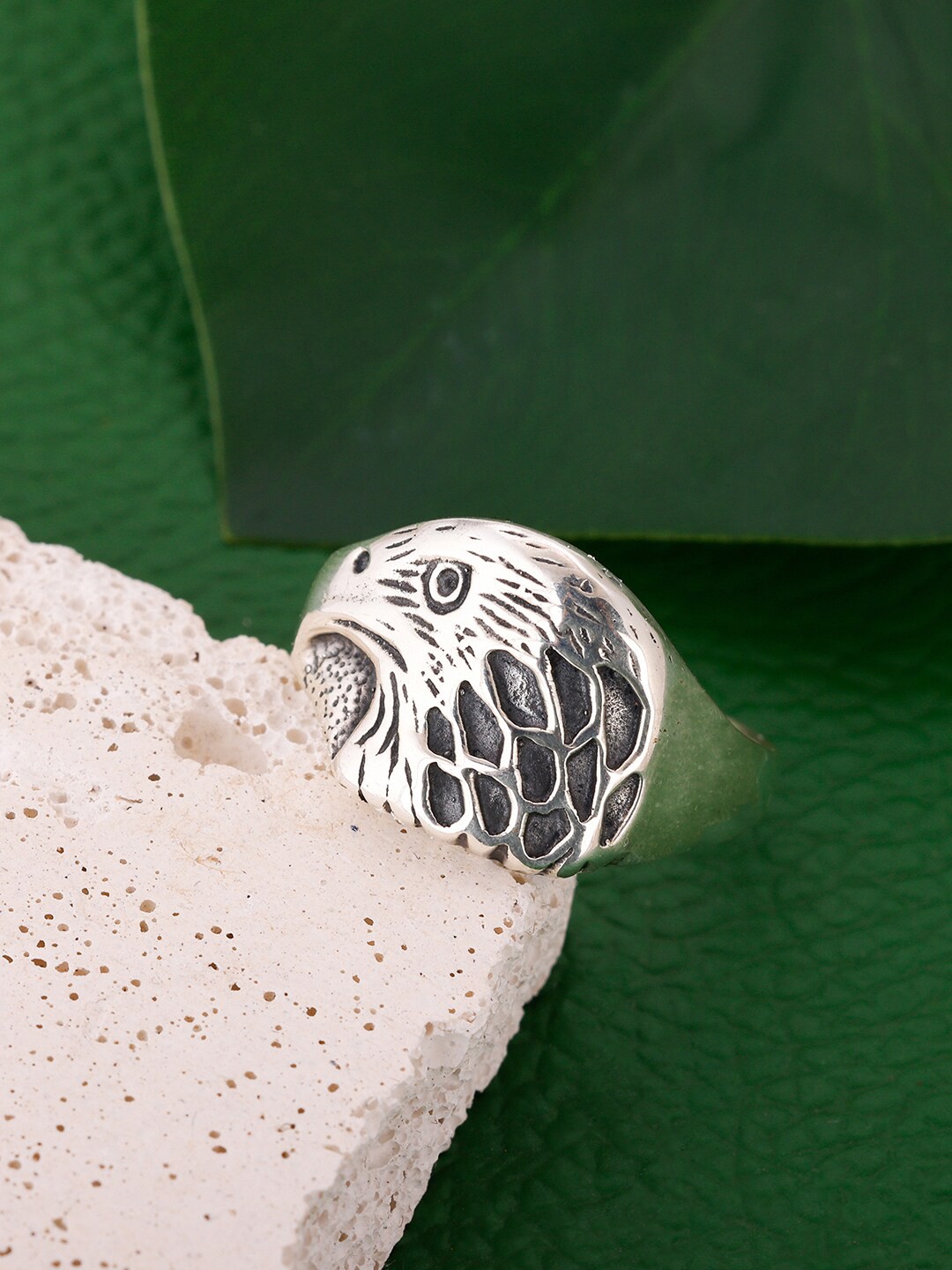 

GIVA Men 925 Sterling Silver Silver-Plated Finger Ring