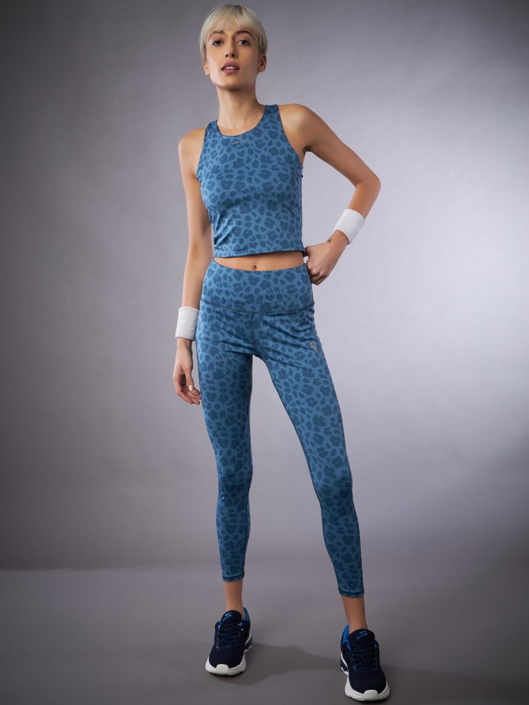 

UNPAR Leopard Printed Sports Tracksuit, Blue