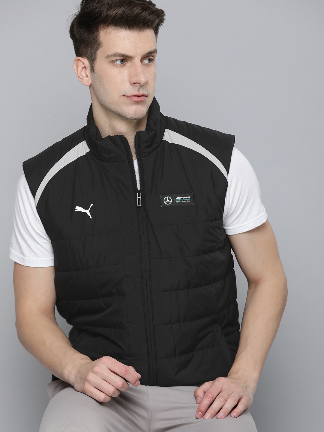 

PUMA Motorsport Mercedes-AMG PETRONAS Motorsport Gilet rainCELL Sporty Jacket, Black