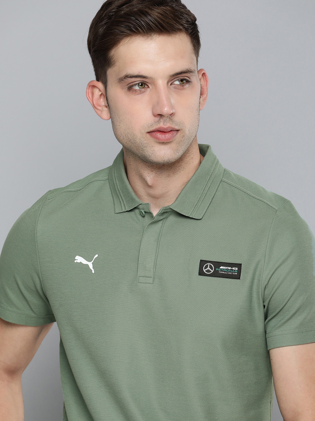 

PUMA Motorsport Mercedes-AMG Petronas Polo Collar T-shirt, Green