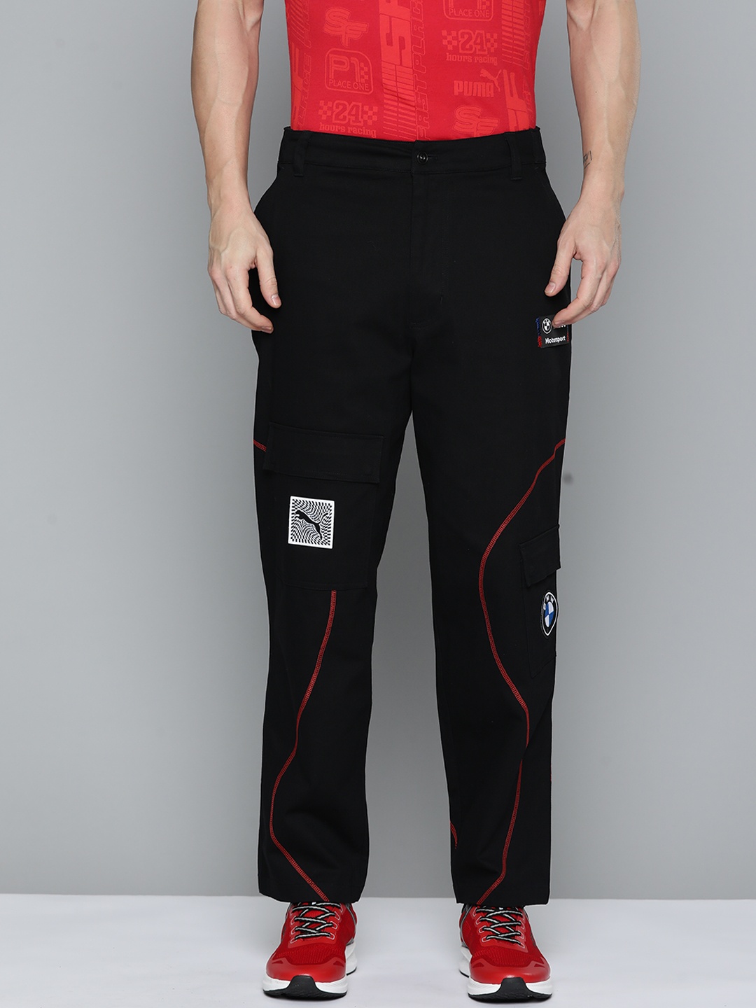 

PUMA Motorsport Men BMW Garage Crew Oversized Cargos, Black