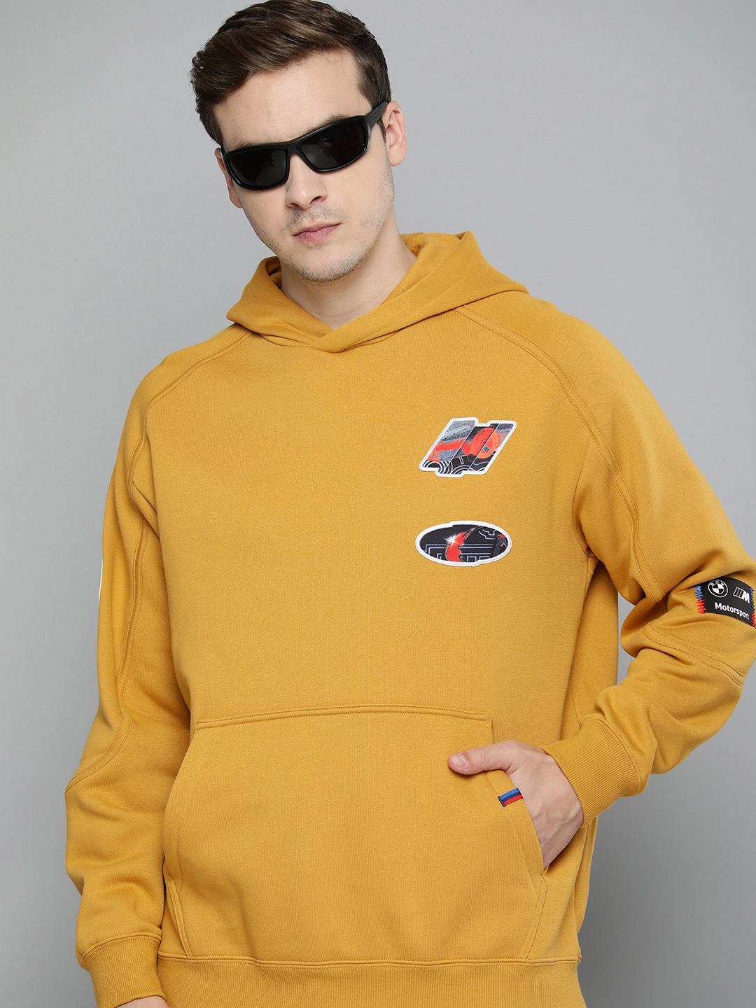 

PUMA Motorsport BMW M Pure Cotton Statement Hooded Sweatshirt, Mustard
