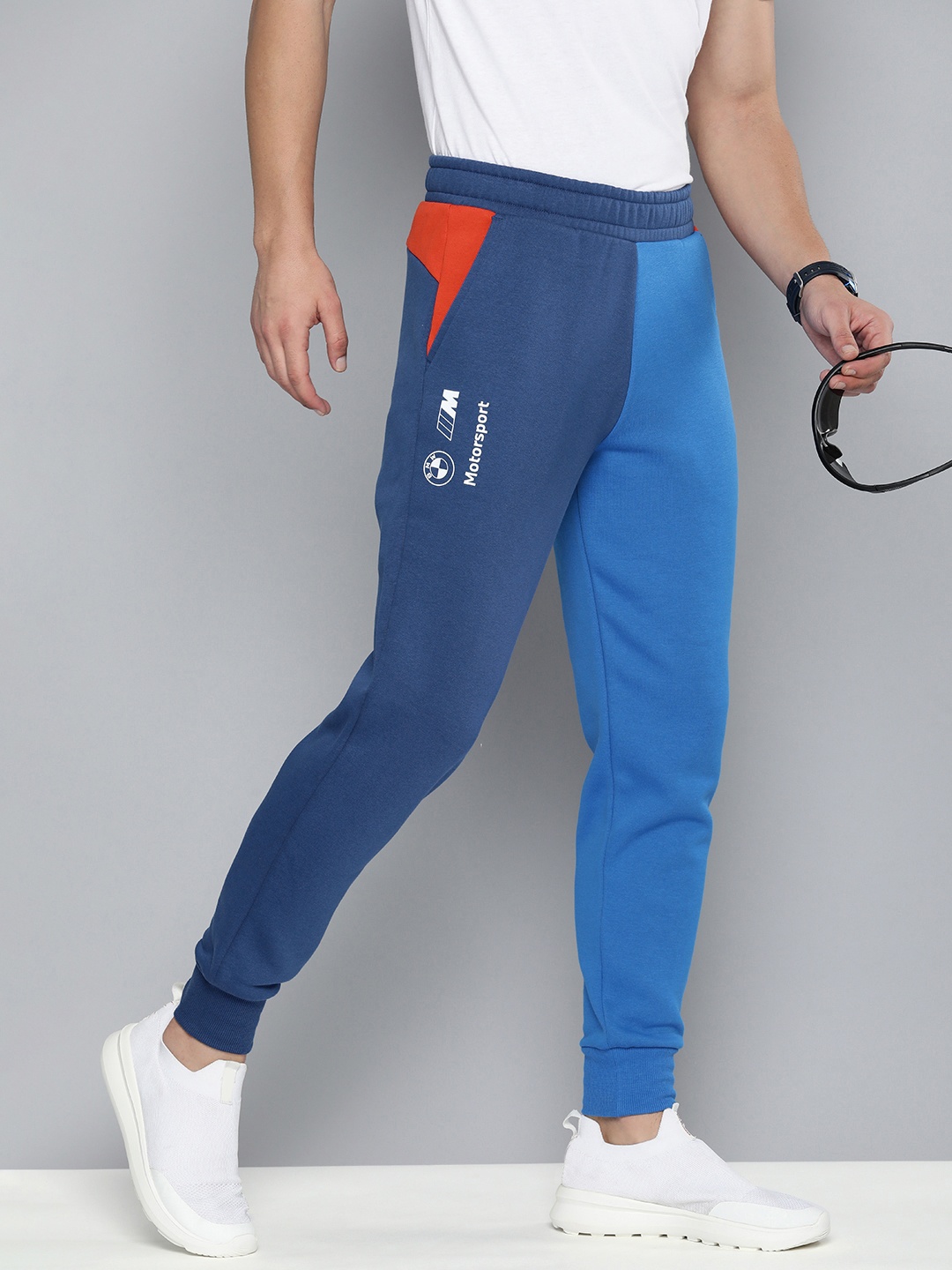 

PUMA Motorsport Men BMW M ESS Fleece Mid-Rise Joggers, Blue