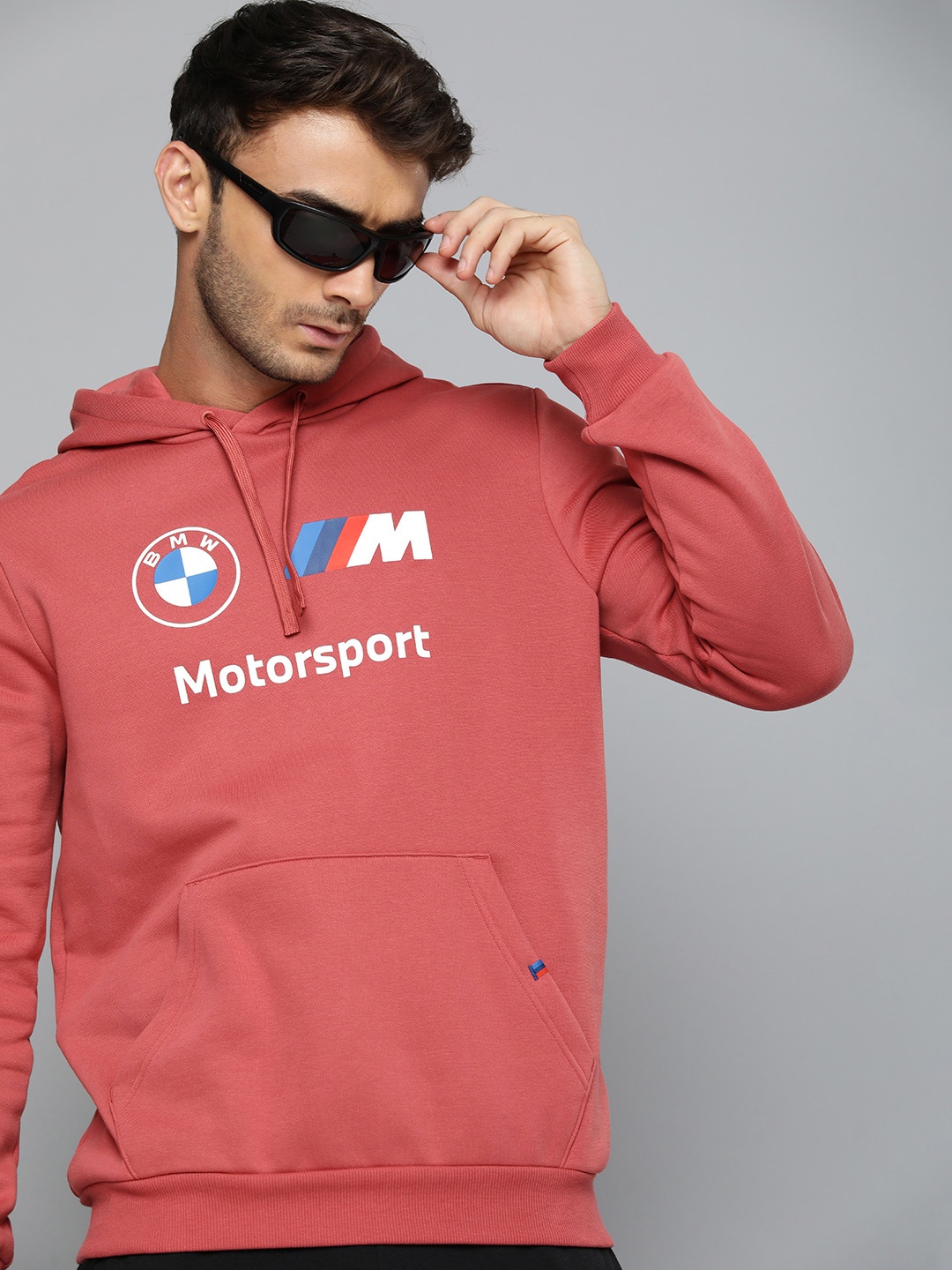 

PUMA Motorsport BMW M Typography Printed Fleece Hooded Sweatshirt, Red