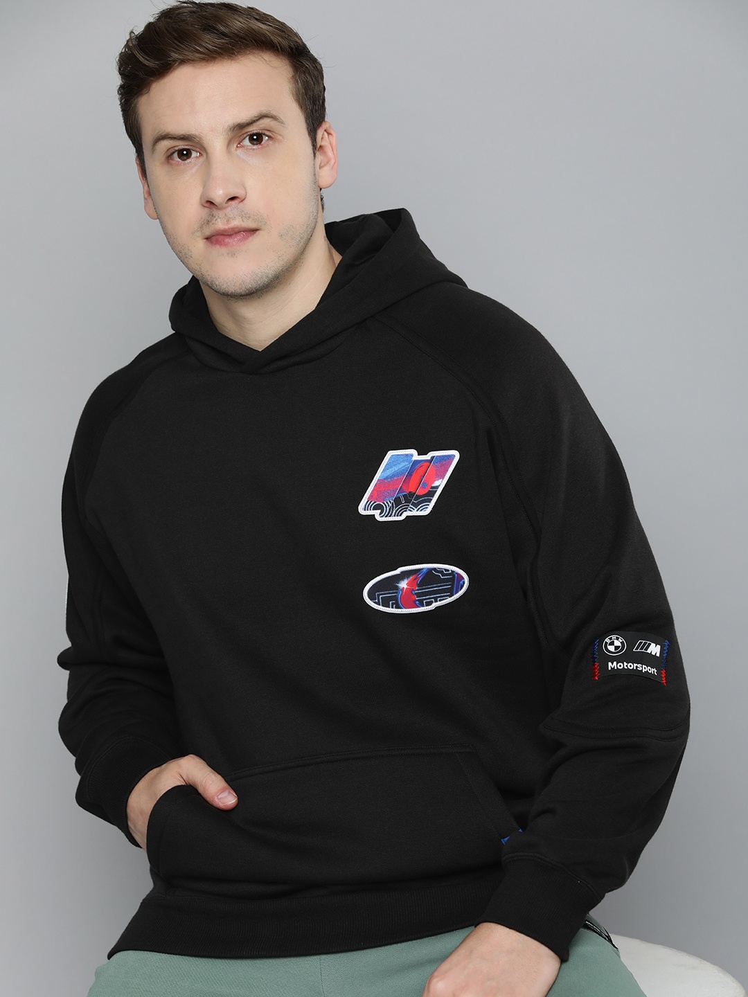 

PUMA Motorsport Pure Cotton BMW M Statement Hooded Sweatshirt, Black