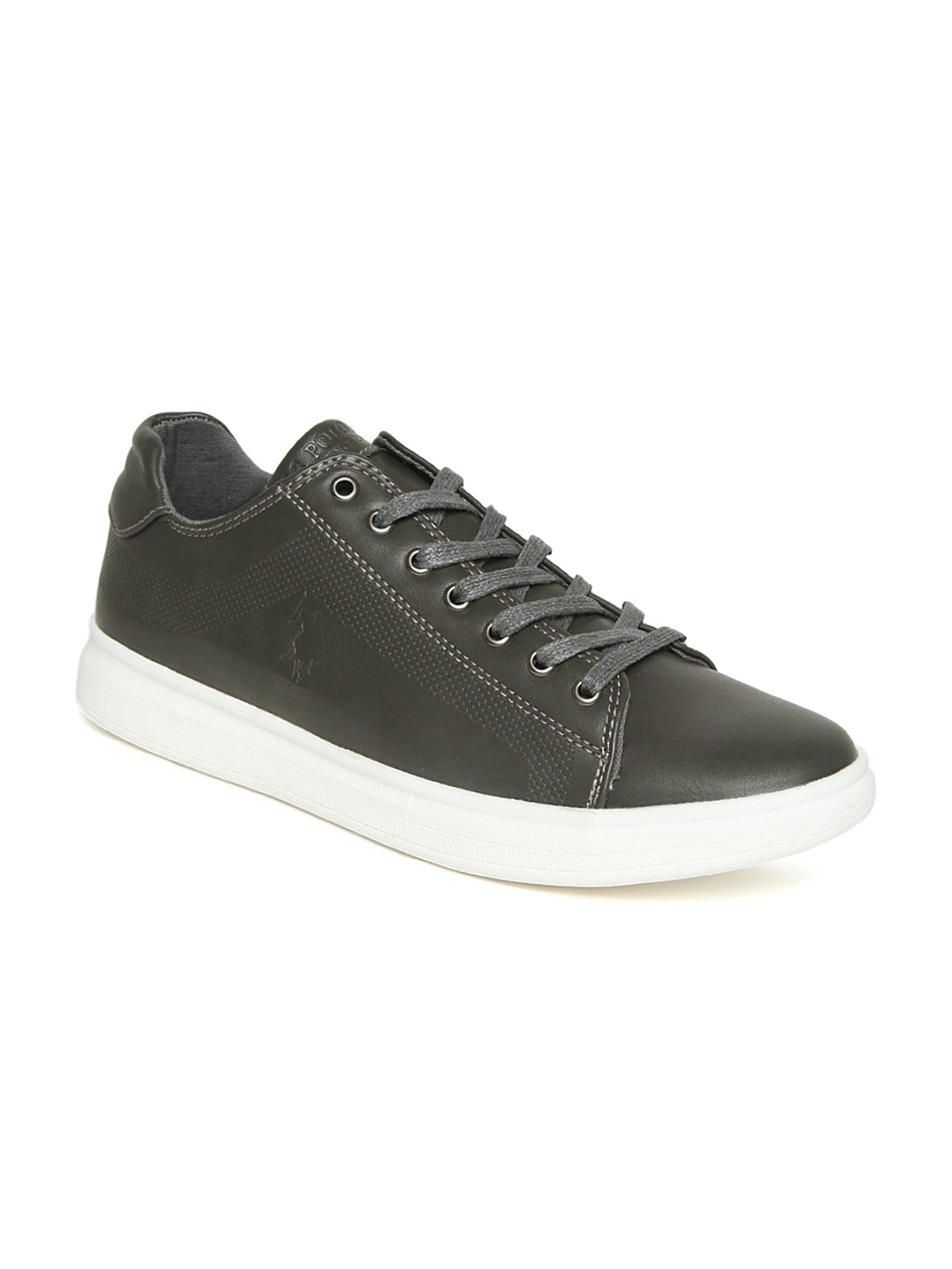

U.S. Polo Assn. Men Charcoal Grey Sneakers