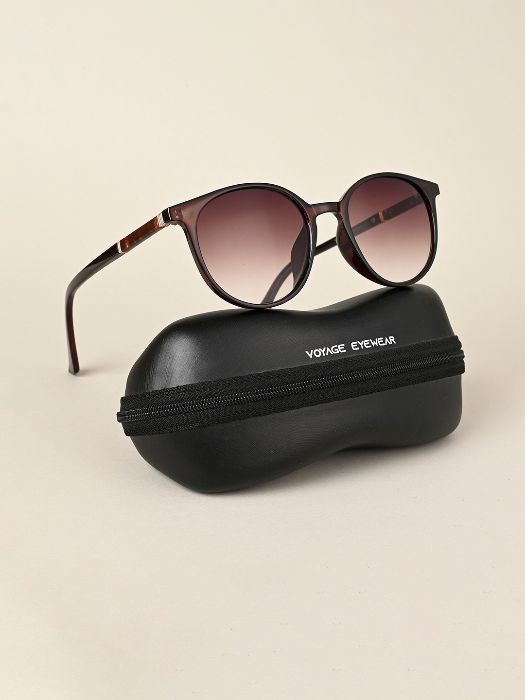 

Voyage Women Brown Lens & Brown Round Sunglasses with UV Protected Lens