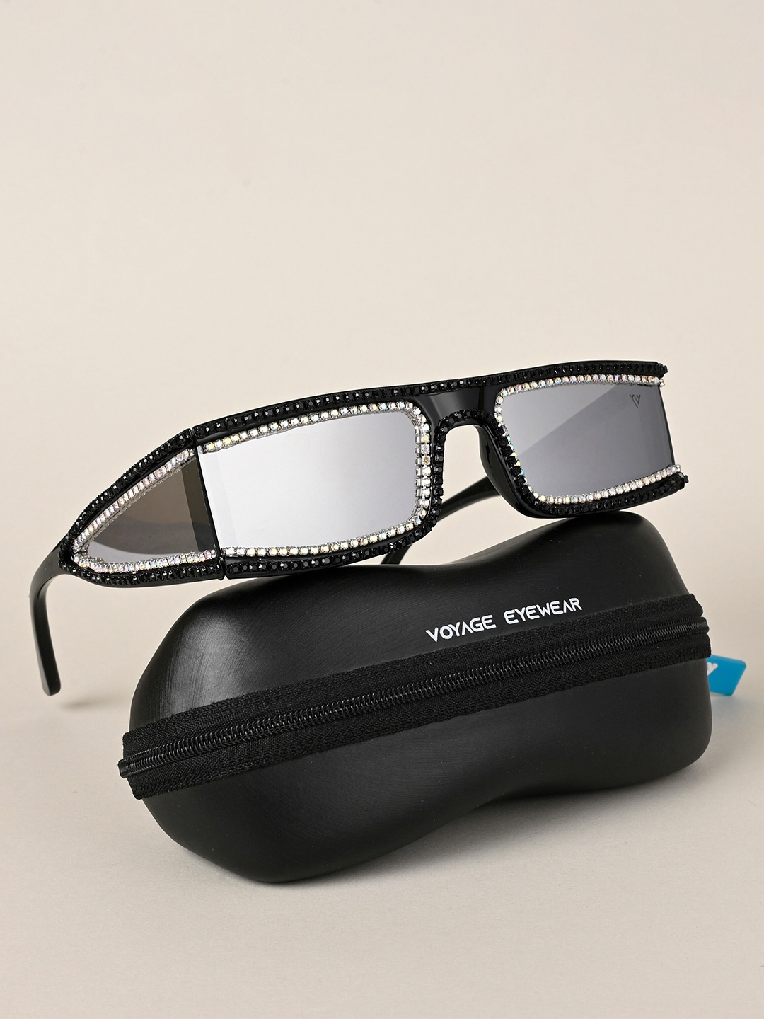 

Voyage Wayfarer Sunglasses with UV Protected Lens 1935MG4350, Grey