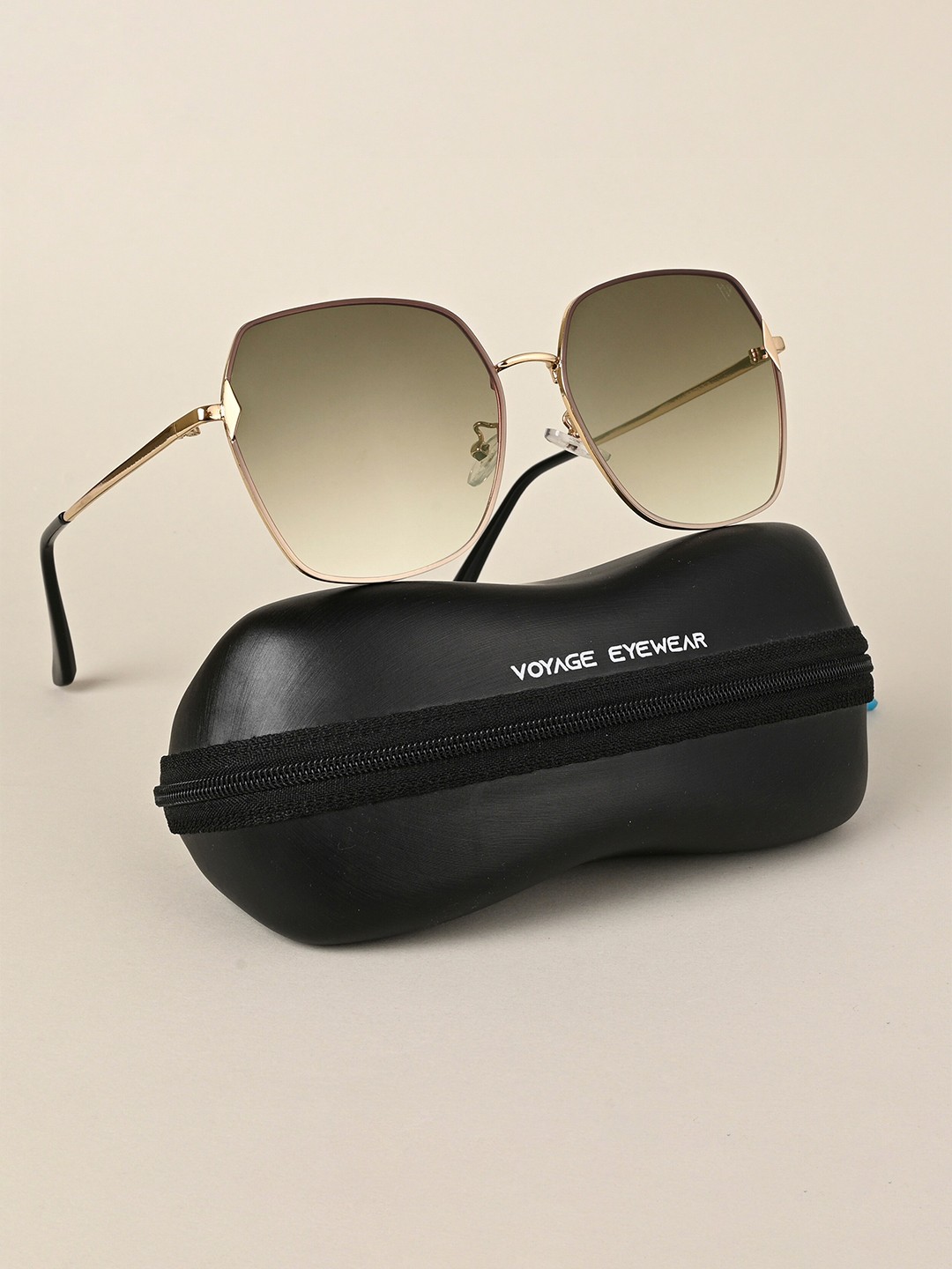 

Voyage Women Oversized Sunglasses with UV Protected Lens, Green