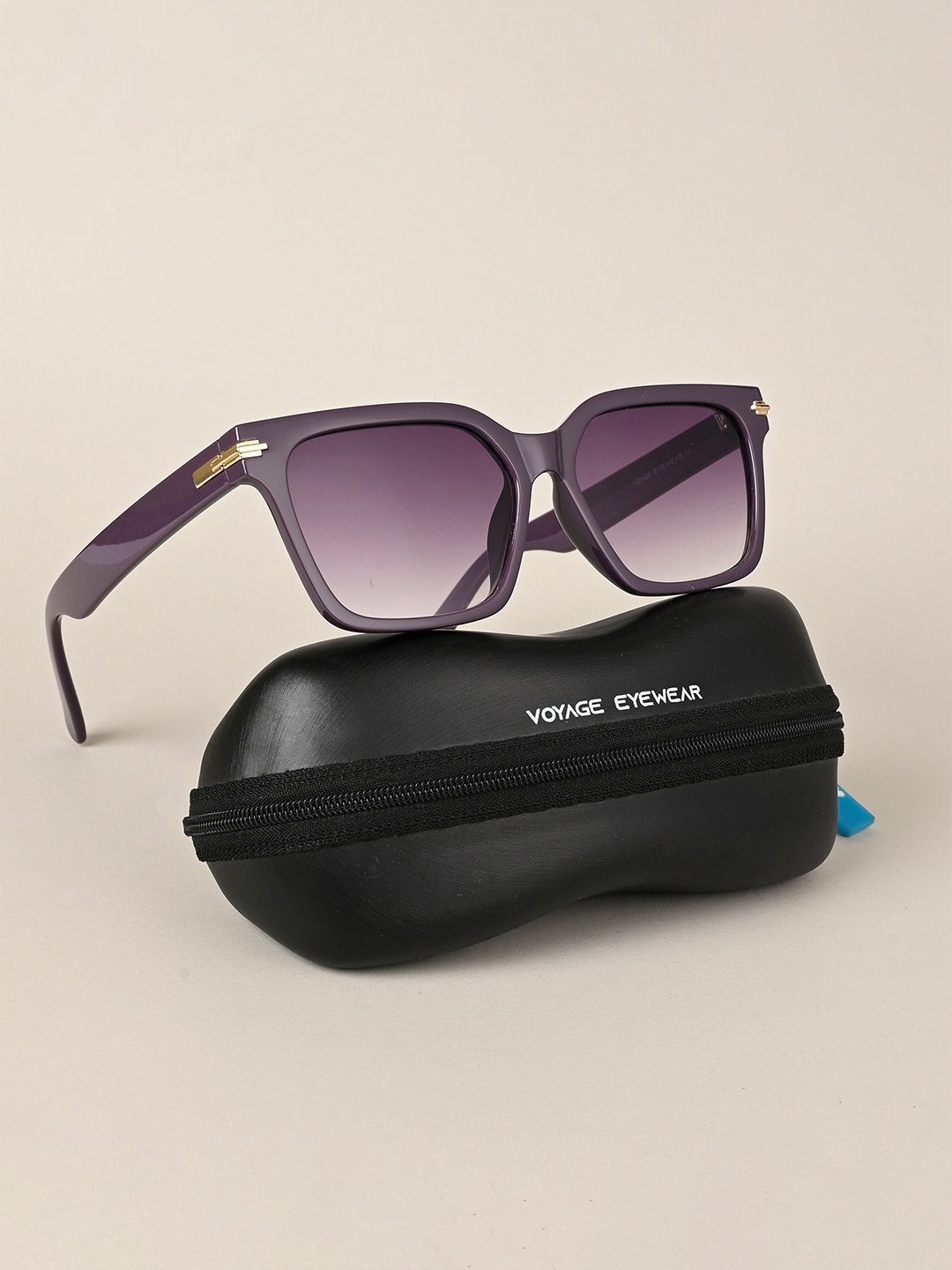 

Voyage Women Wayfarer Sunglasses With UV Protected Lens W9017MG4253, Purple