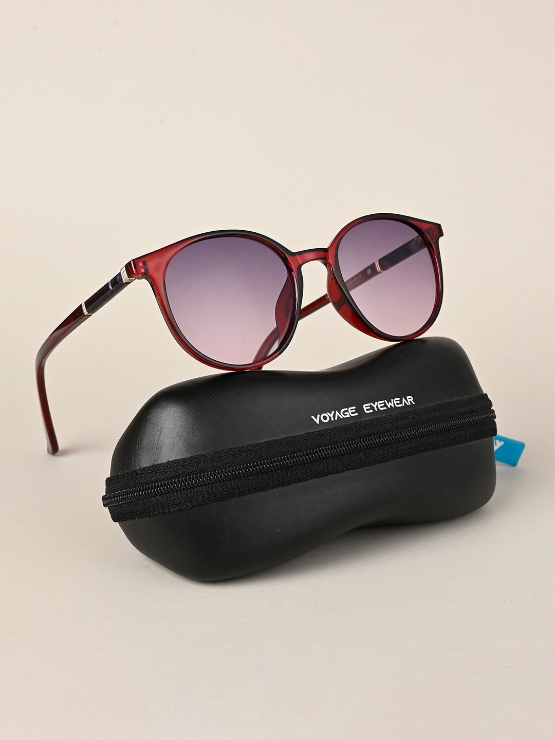 

Voyage Women Round Sunglasses with UV Protected Lens, Purple