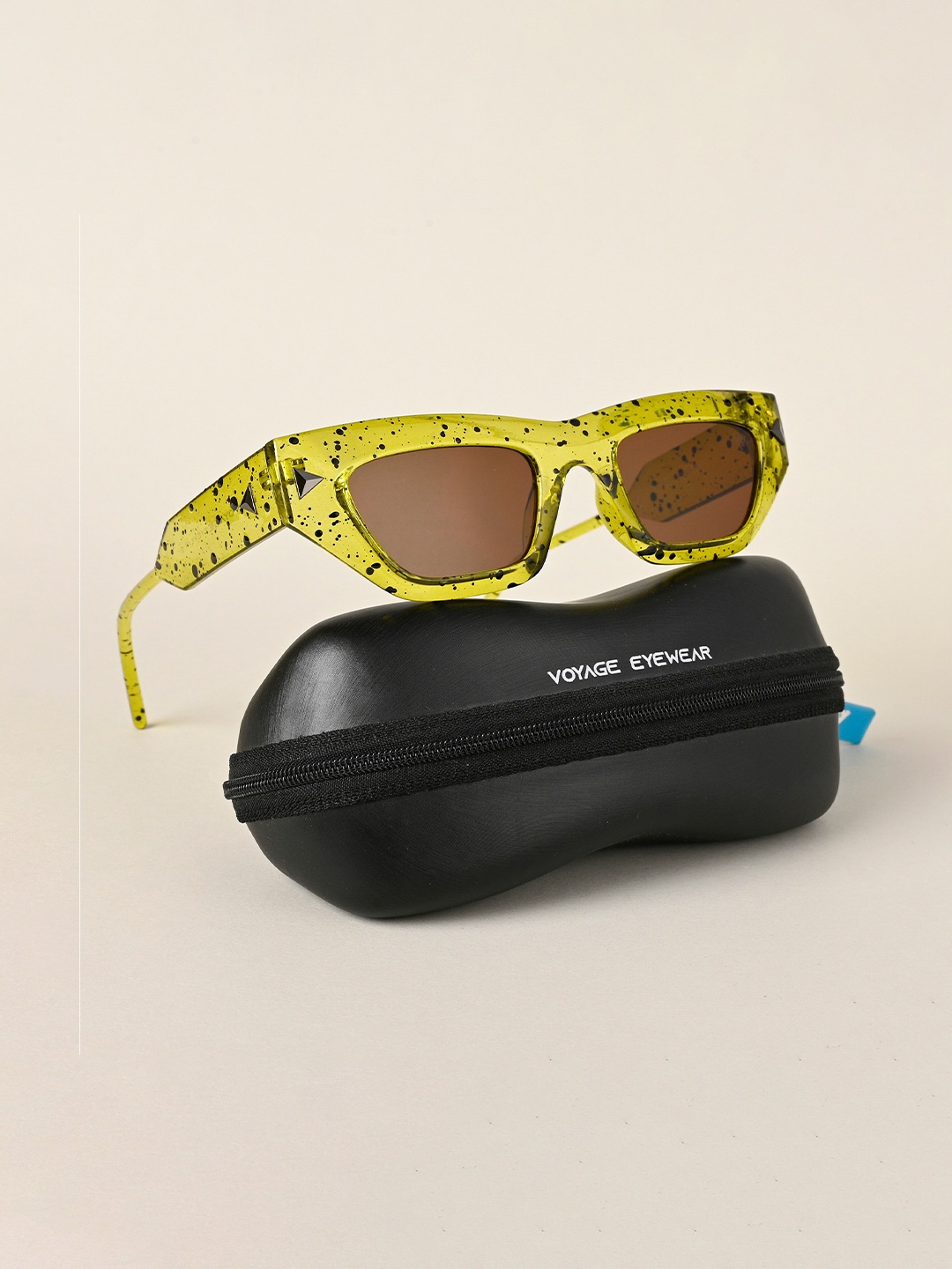

Voyage Women Cateye Sunglasses With UV Protected Lens, Brown