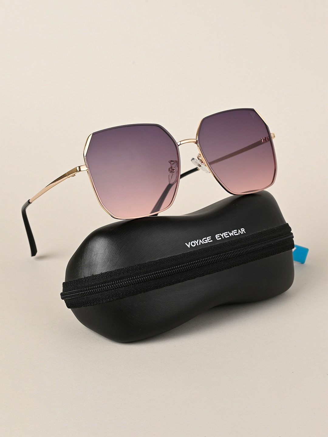 

Voyage Unisex Square Sunglasses With UV Protected Lens 450MG4341, Grey