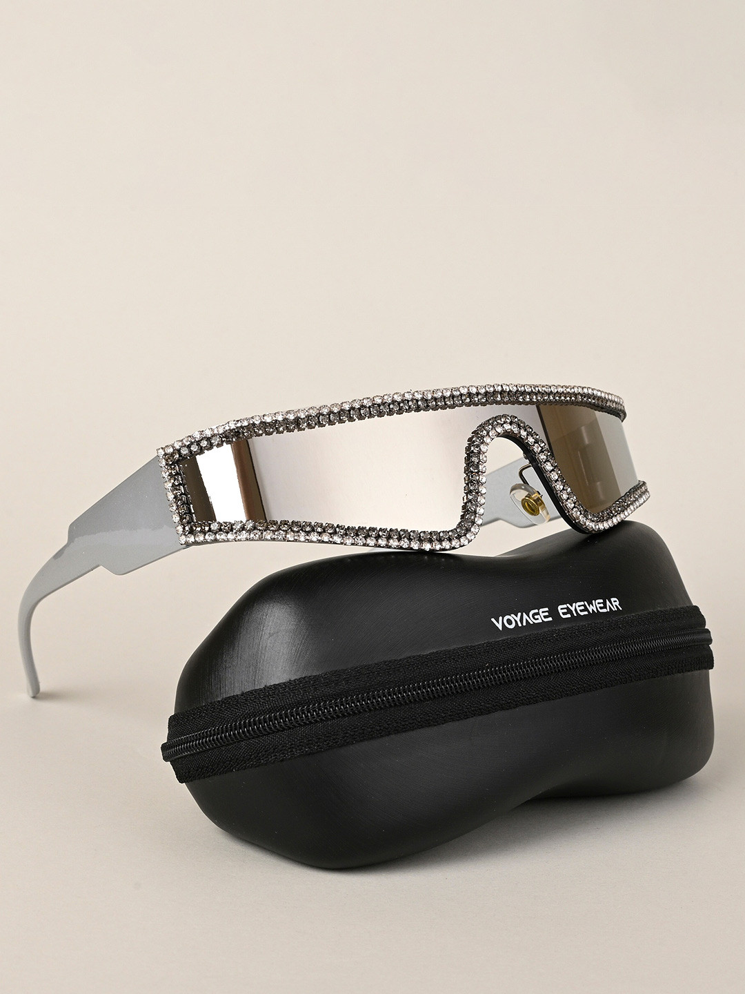 

Voyage Unisex Sports Sunglasses With UV Protected Lens, Steel