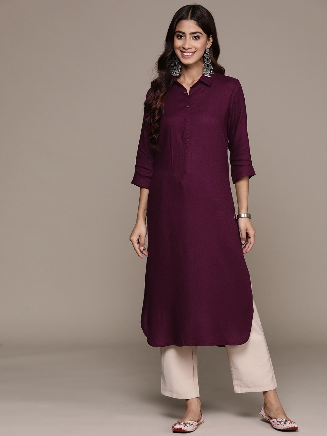 

Anubhutee Women Purple Kurta