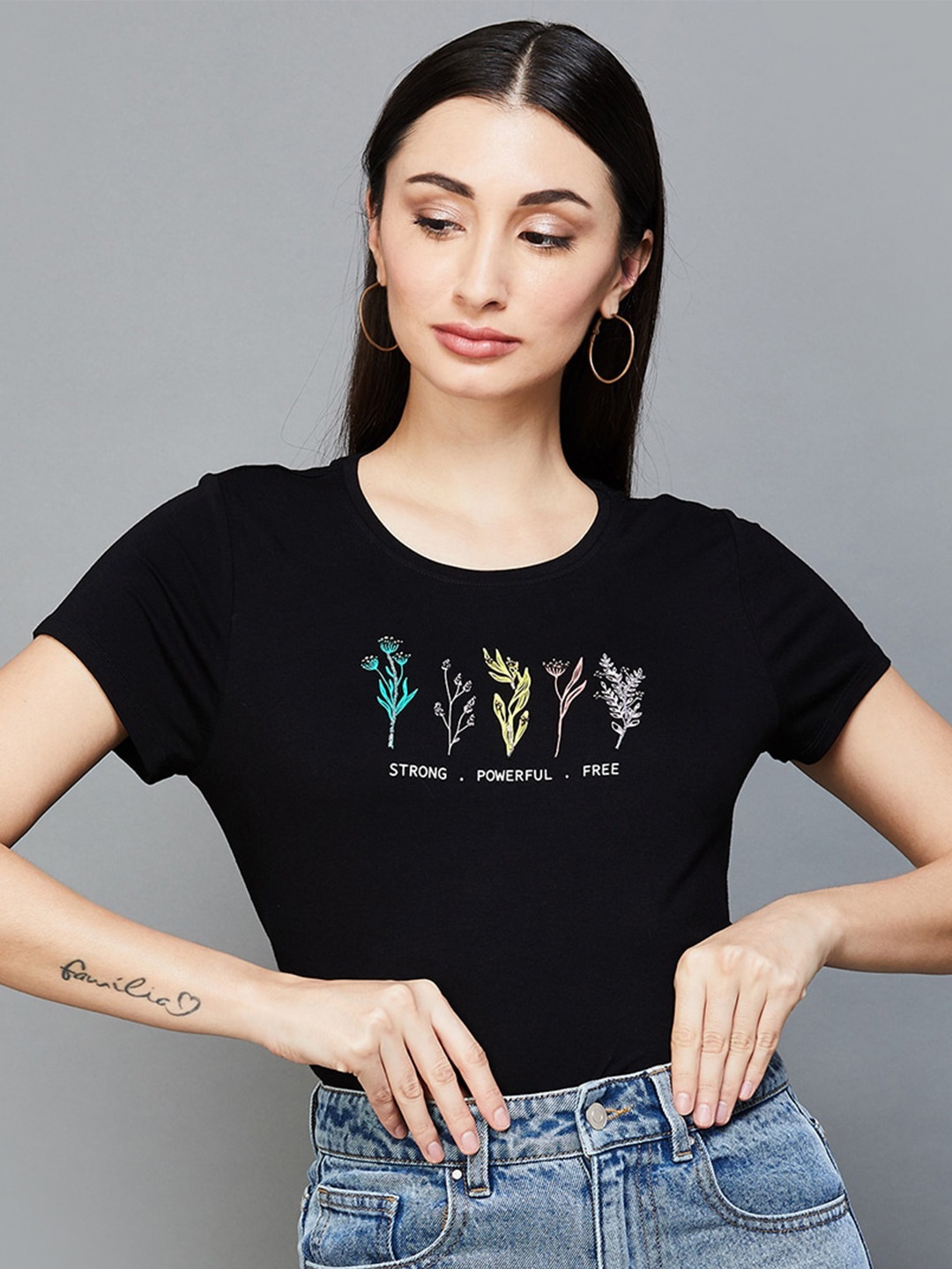 

Fame Forever by Lifestyle Women Printed T-shirt, Black