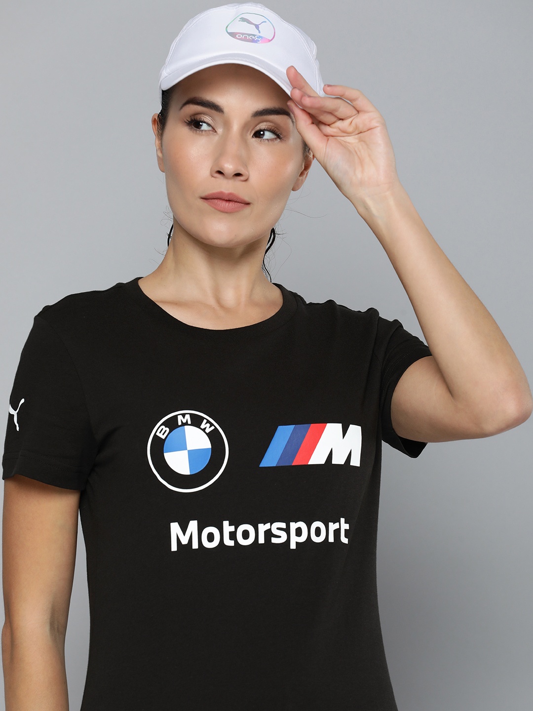 

PUMA Motorsport Brand Logo Printed BMW M Essentials Pure Cotton T-shirt, Black