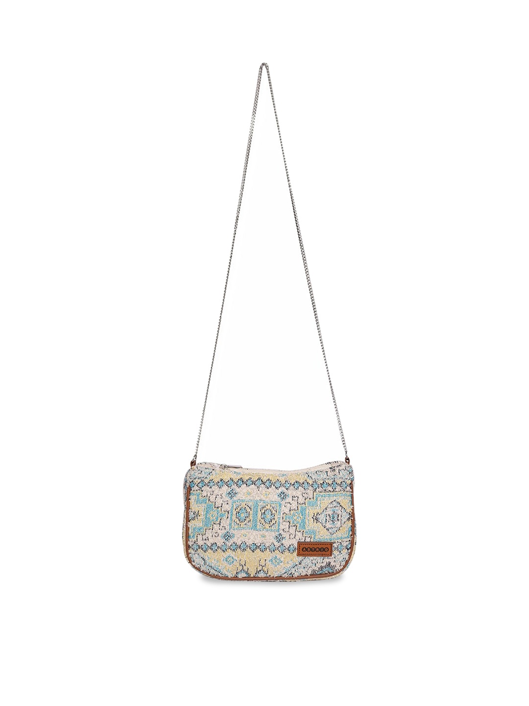 

ASTRID Self Design Structured Sling Bag, Blue