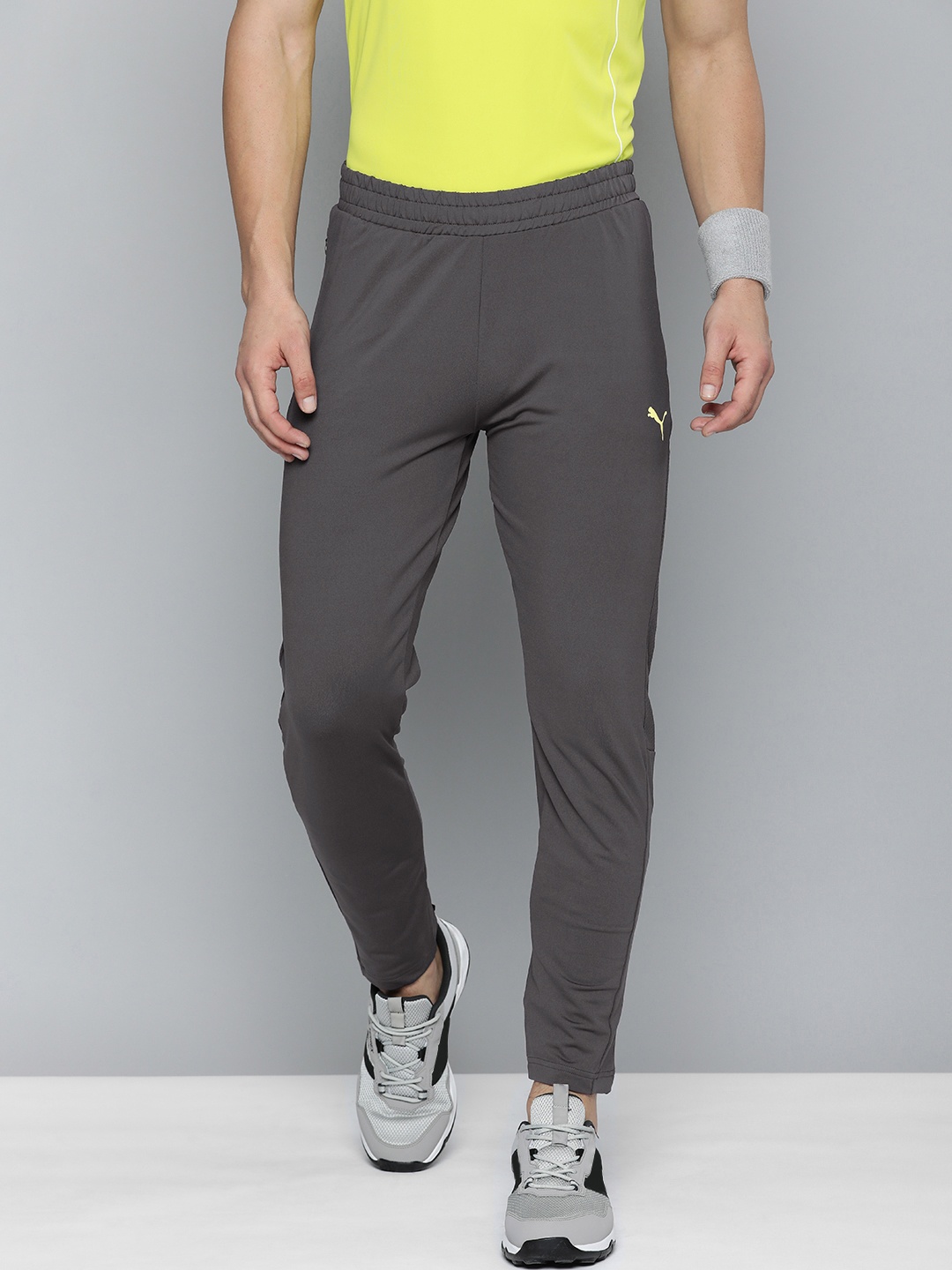 

PUMA x one8 Men Printed Active Slim Fit Training Track Pants, Grey