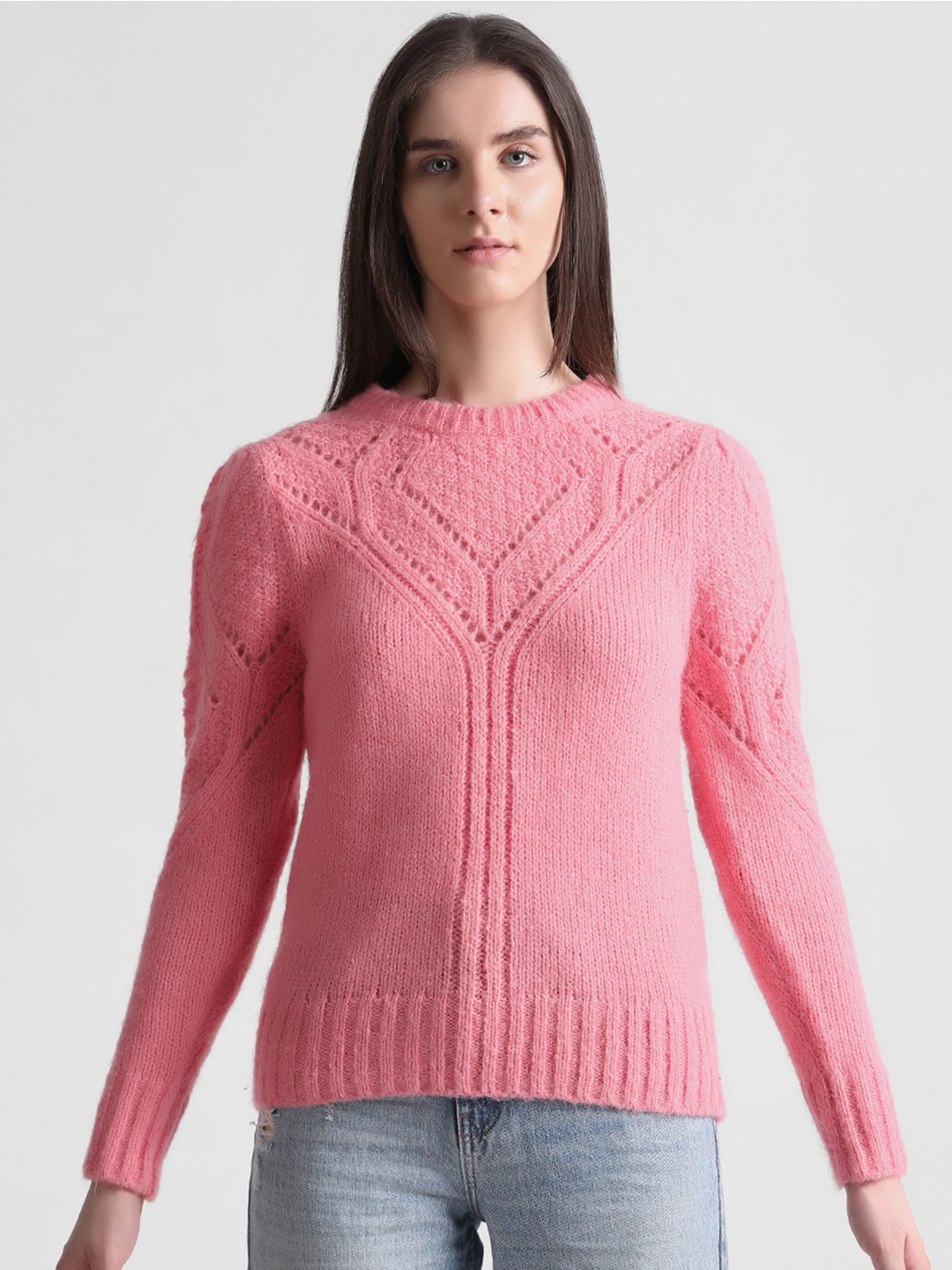 ONLY Onlalicia Life Ls Detail Long Sleeves Pullover, Pink