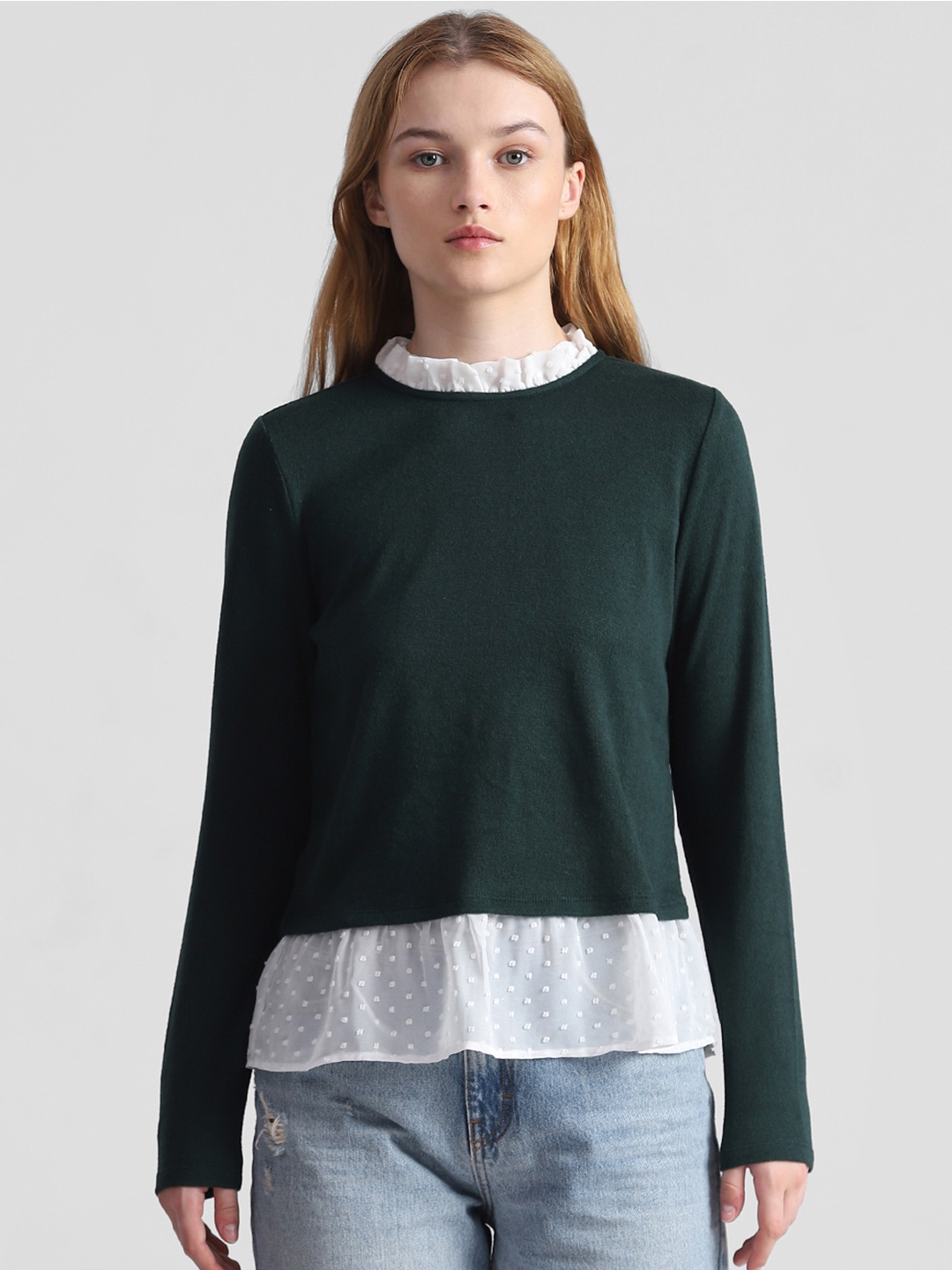 

ONLY Women Pullover Sweater, Green