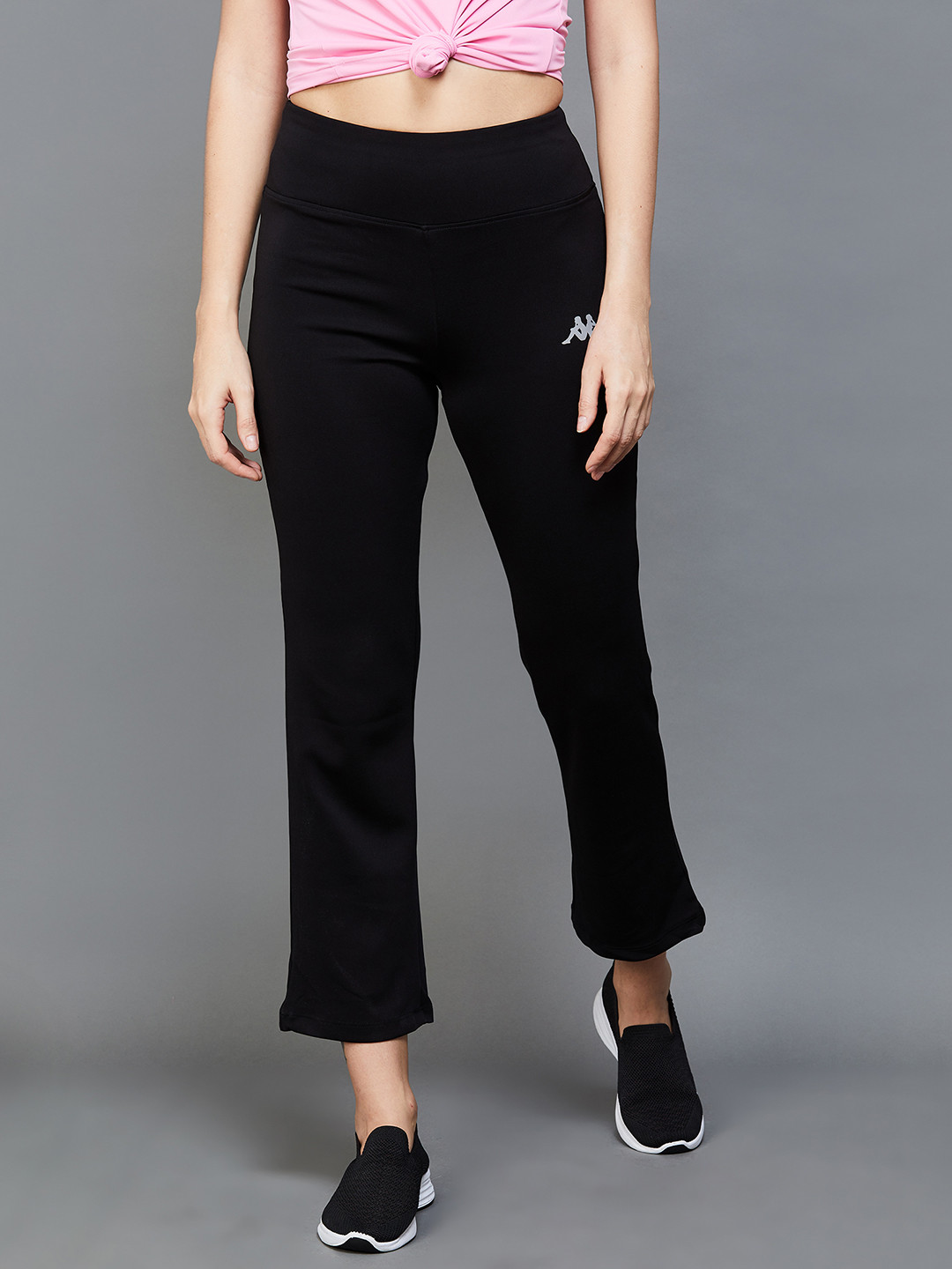

Kappa Women Straight Fit Trousers, Black