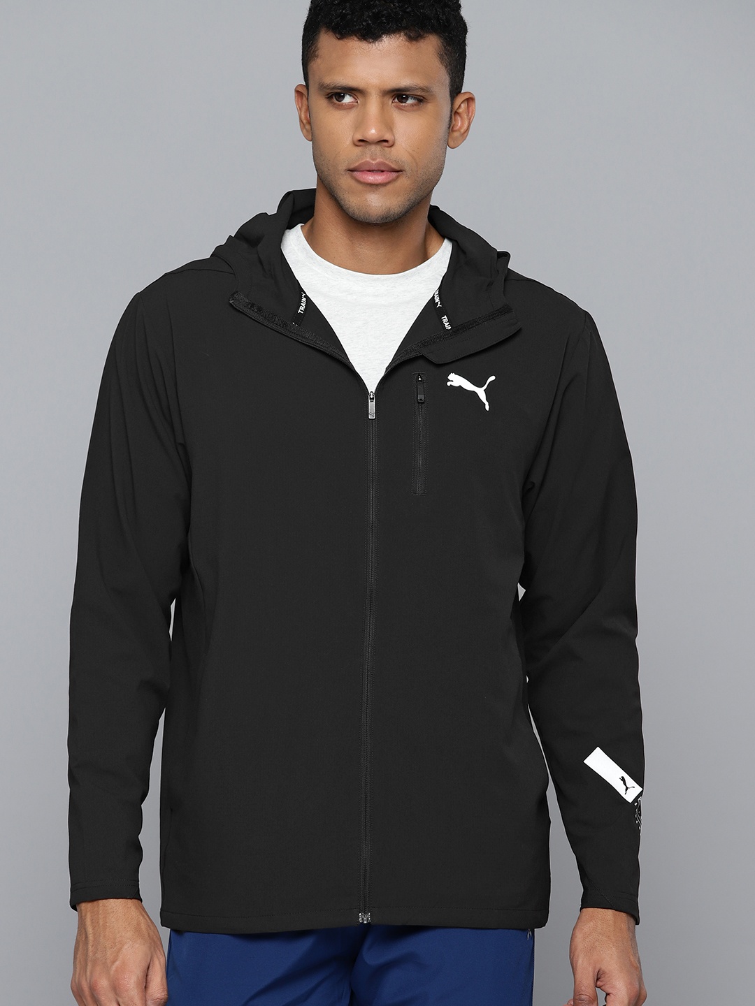 

Puma Men Brand Logo Detail Training Jacket, Black