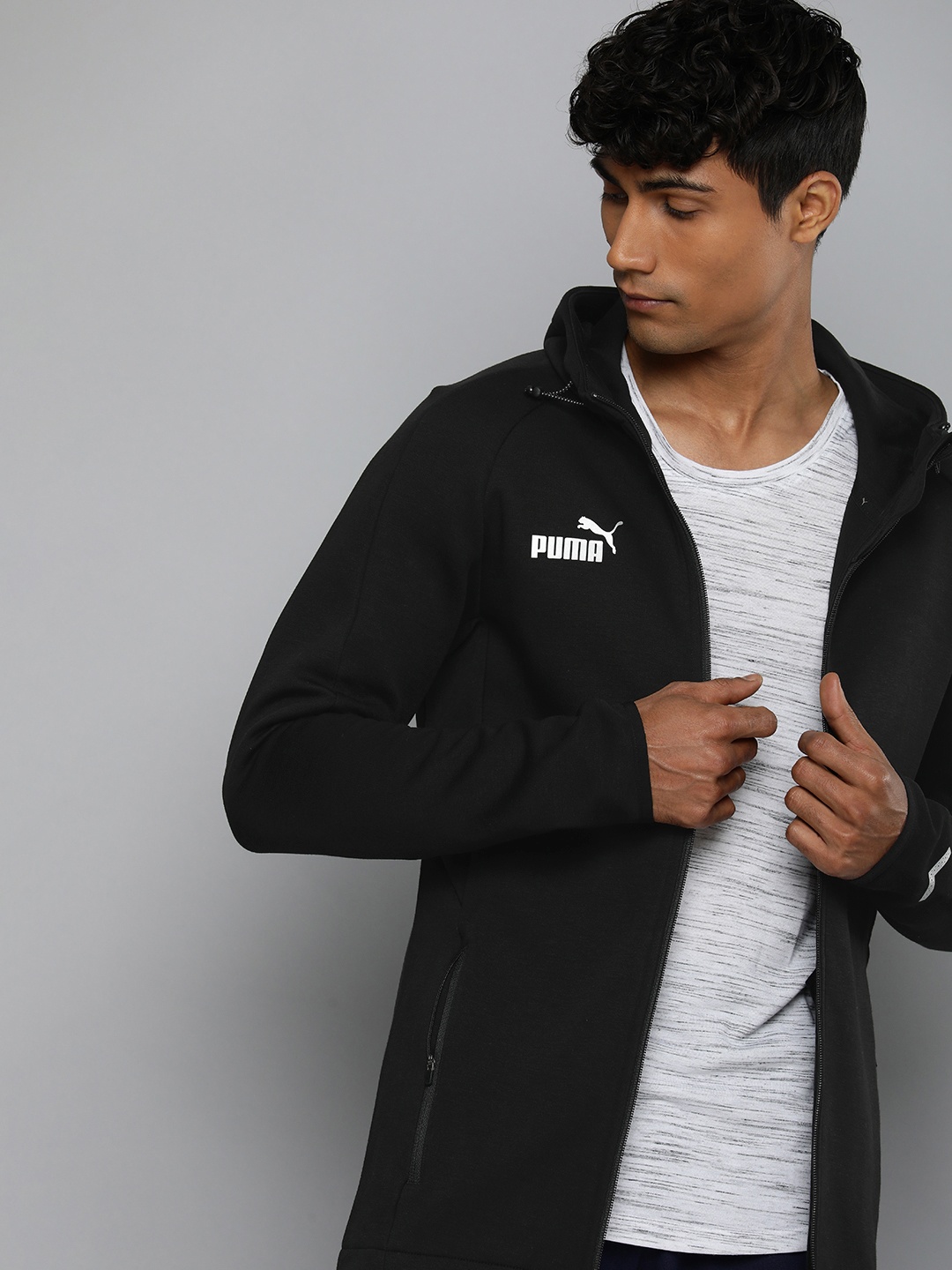 

Puma teamFINAL dryCELL Sporty Hooded Jacket, Black