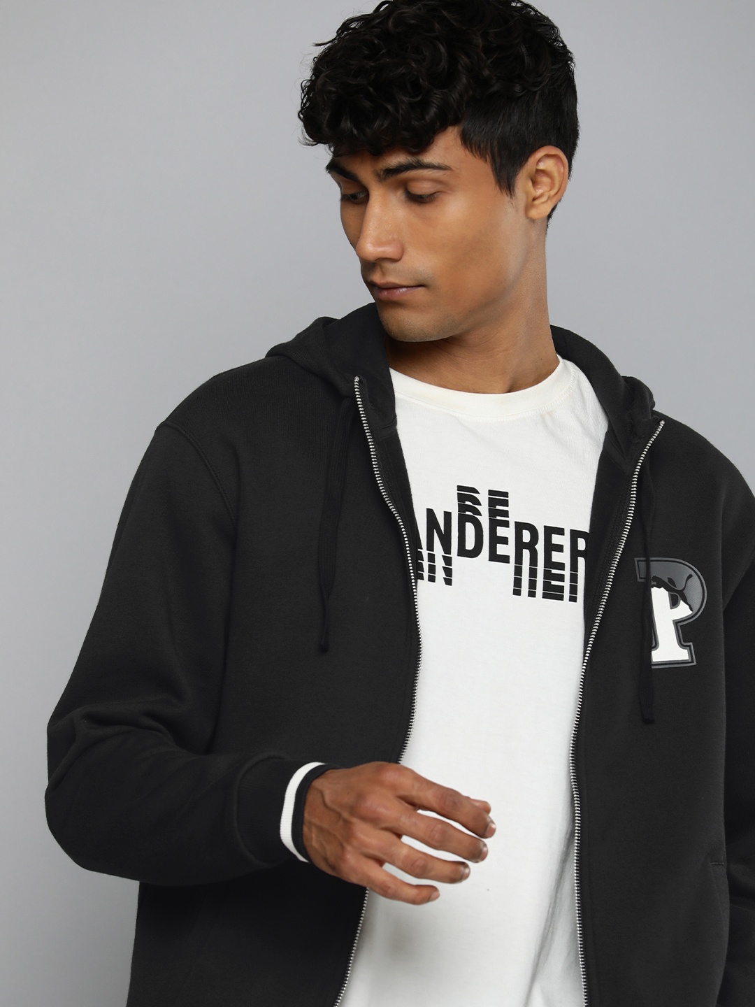 

Puma SQUAD Outdoor Hooded Sporty Jacket, Black