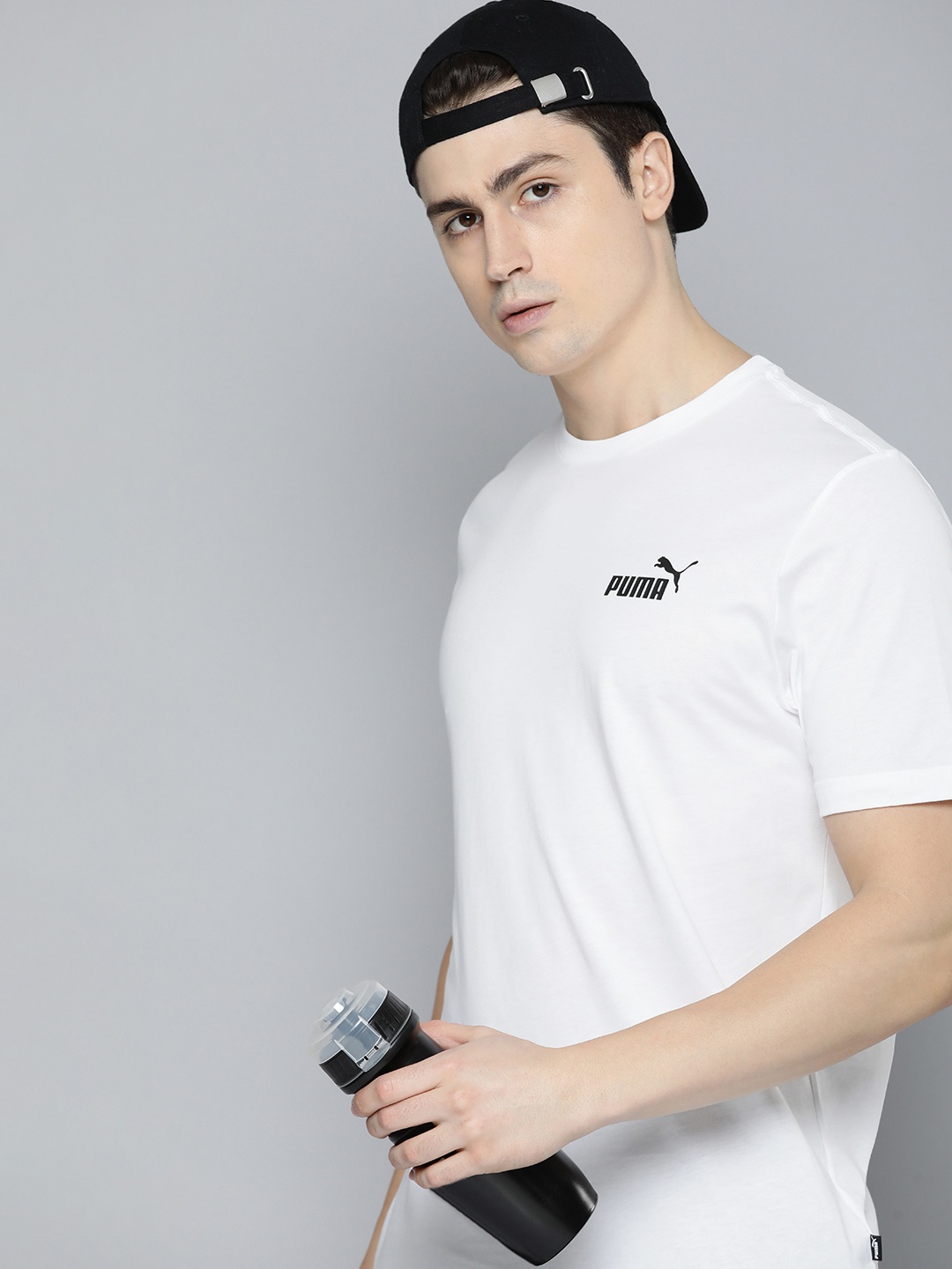 

Puma Essentials Logo Printed Pure Cotton T-shirt, White