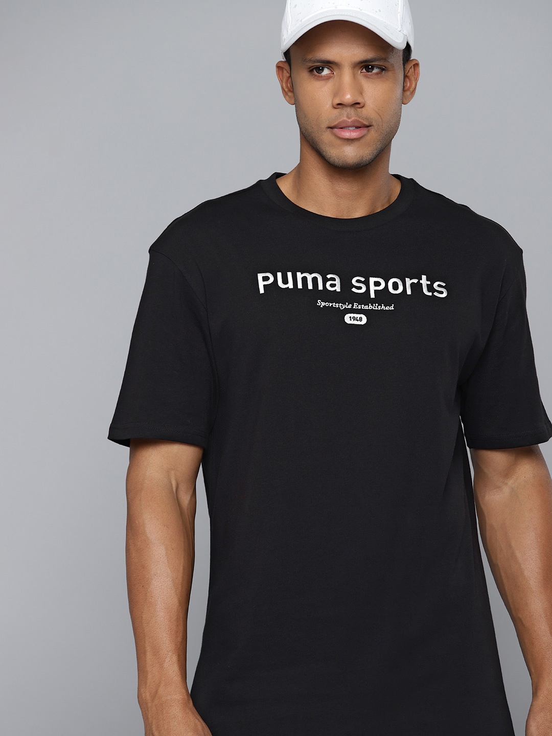 

Puma Team Embroidered T-shirt, Black