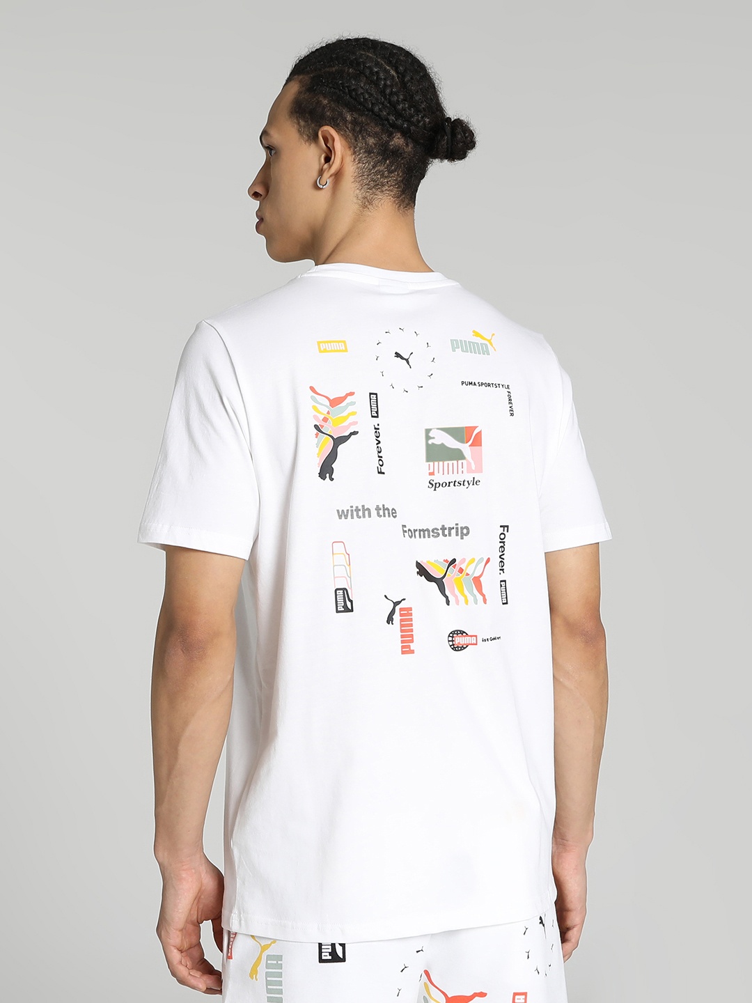 

Puma Classics Brand Love Printed Pure Cotton T-shirt, White